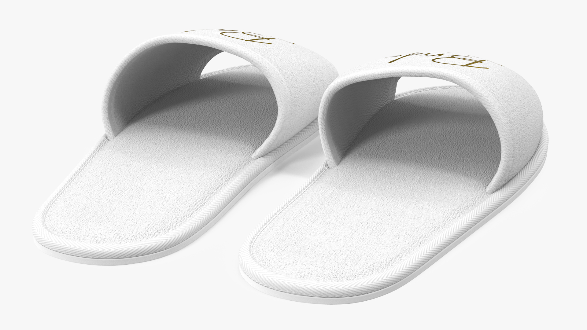 3D Glamour Grace Bride Slippers model