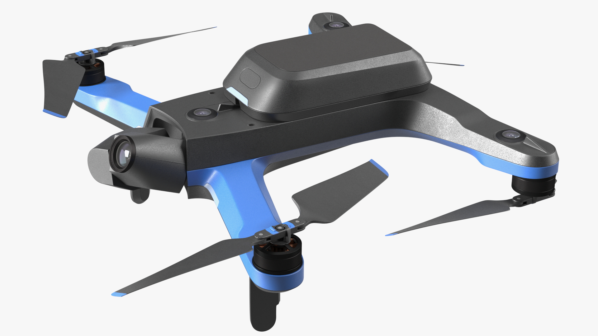 Autonomous Drone Skydio 2 Plus Off State Rigged 3D