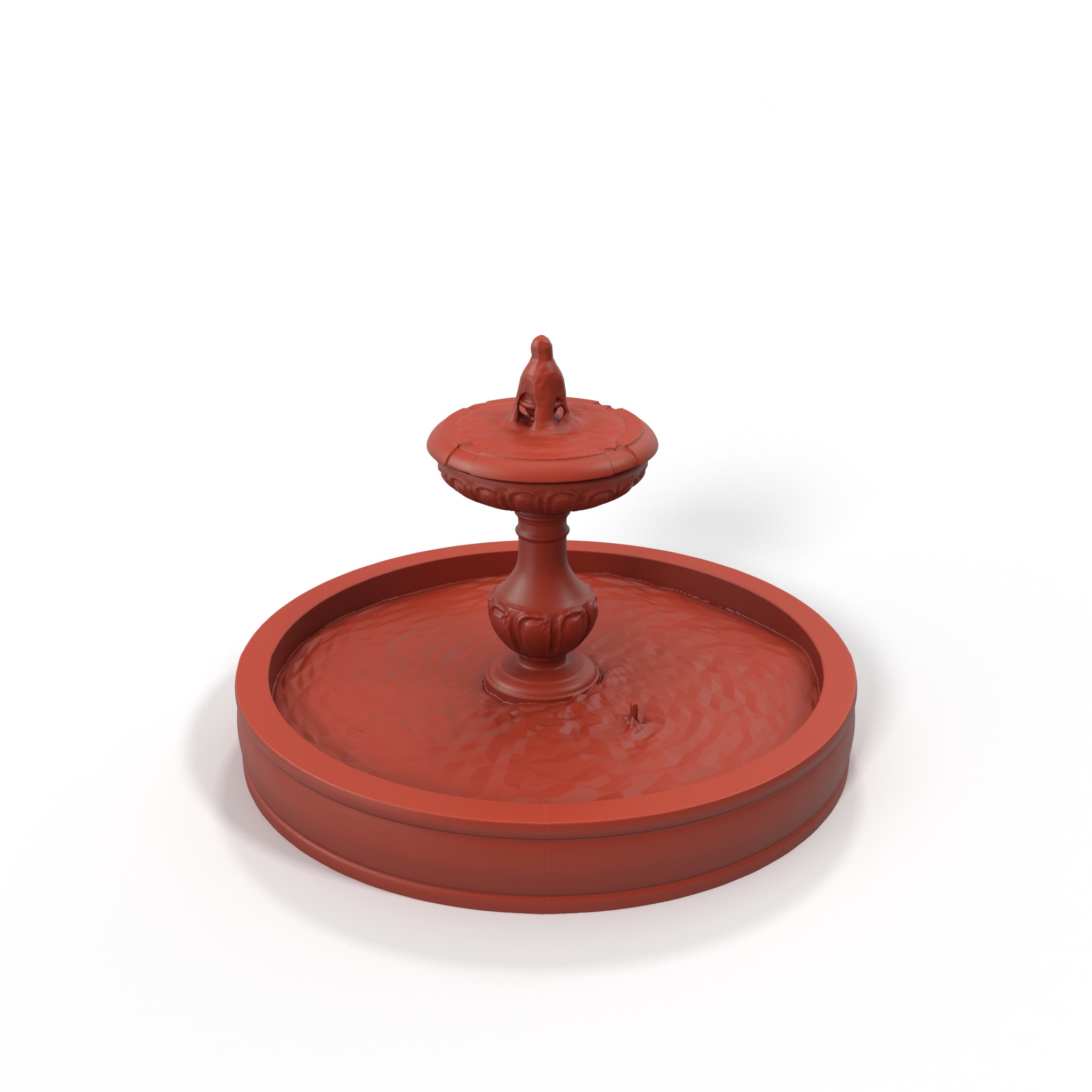 Classic Stone Garden Fountain for 3D Print 3D