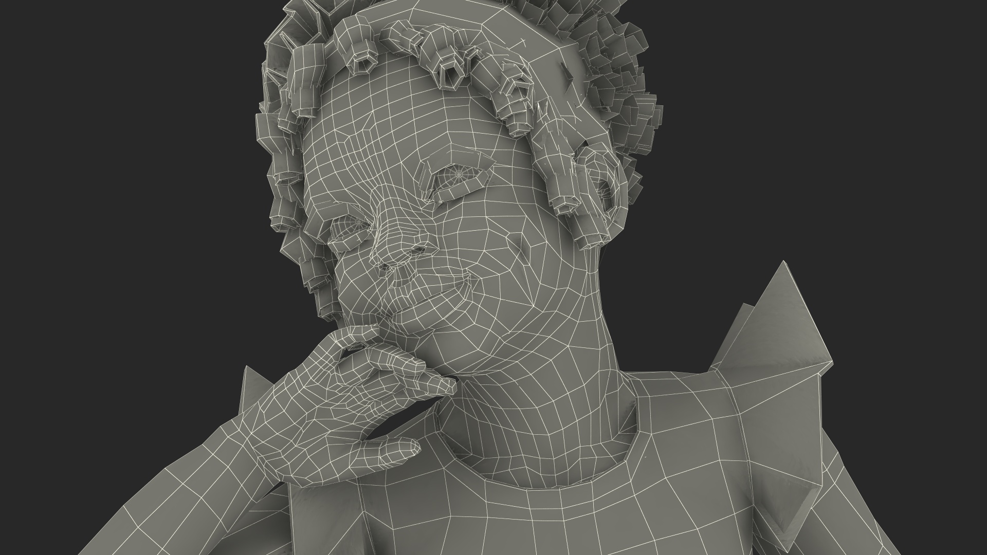 3D model Funny Child Girl in Dress