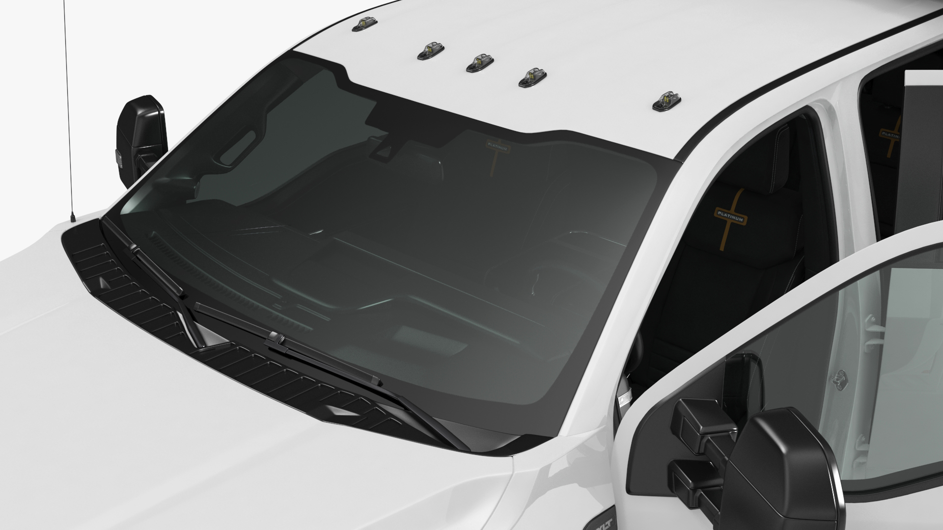 3D Ford F550 Super Duty Black Dump 2023 Rigged model
