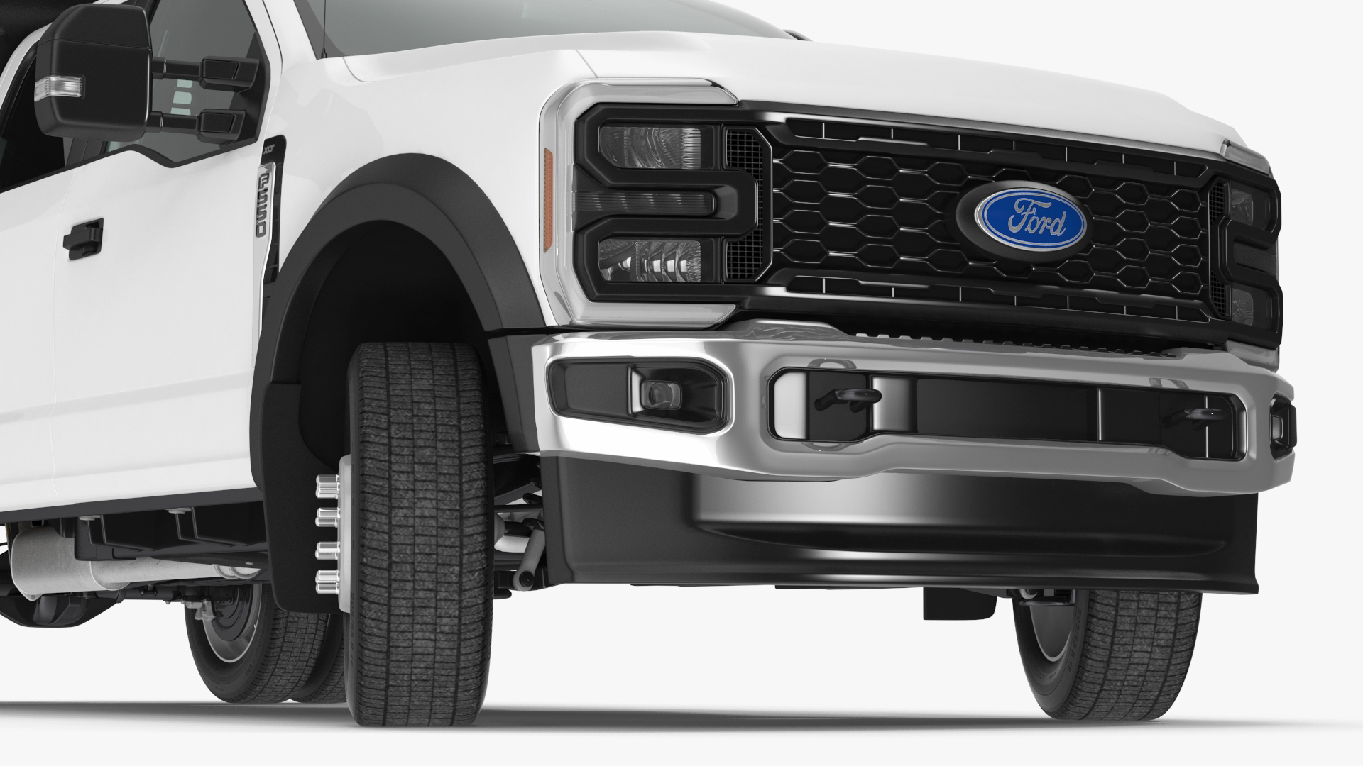 3D Ford F550 Super Duty Black Dump 2023 Rigged model