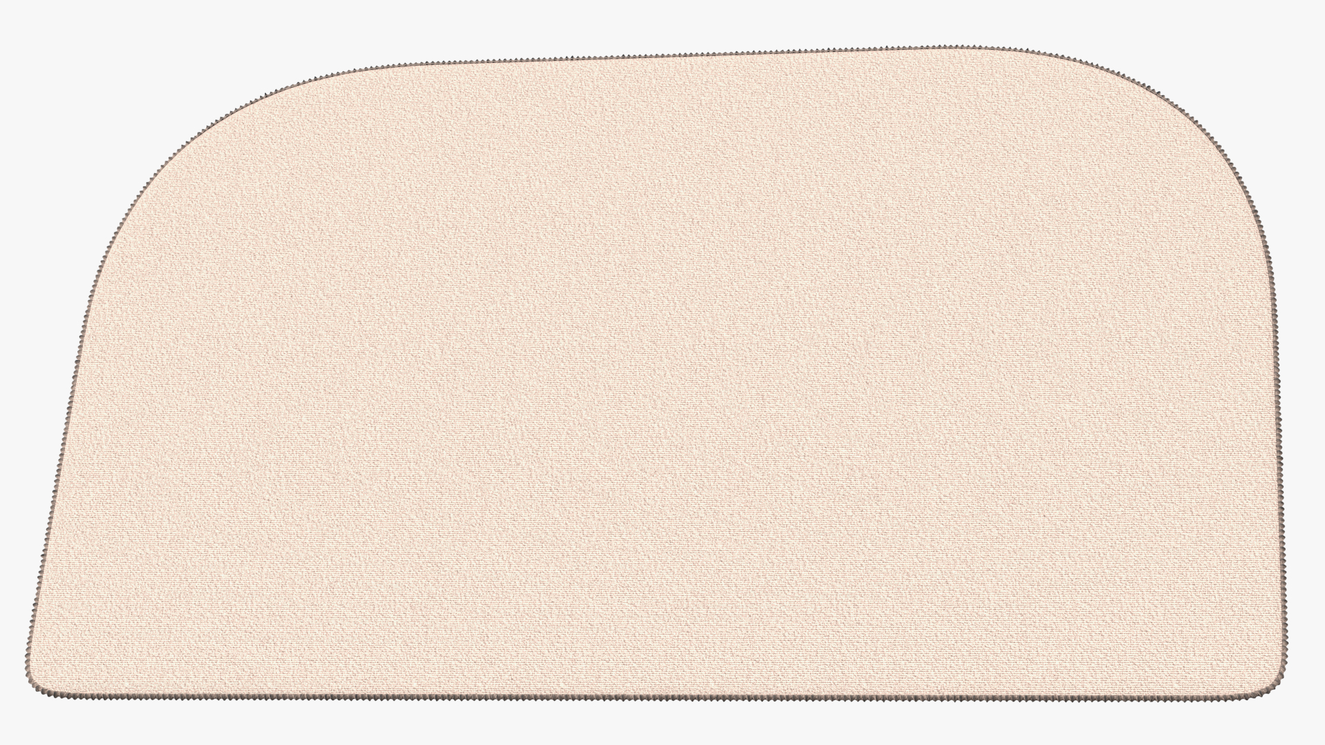 Beige Anti-Slip Floor Carpet Fur 3D