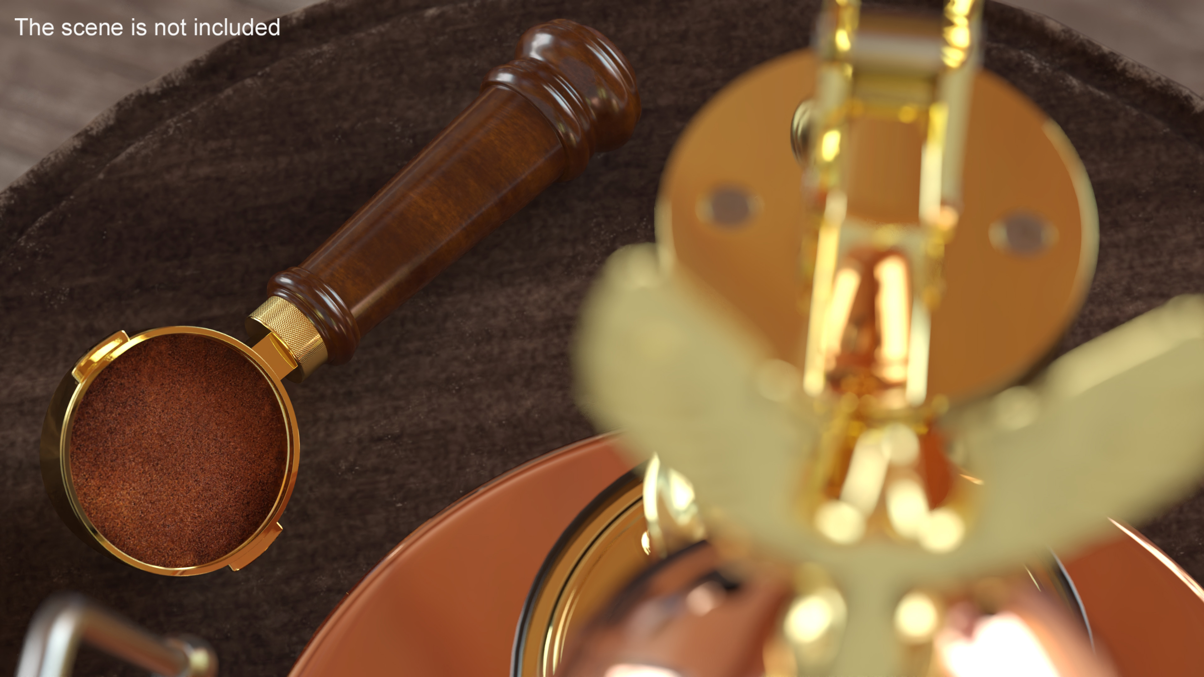 3D model Elektra Micro Casa Leva Coffee Machine Cooper and Brass
