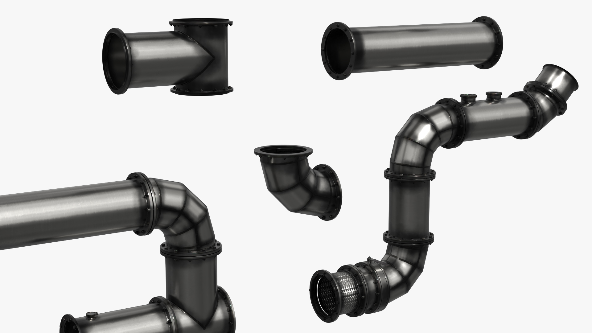 Industrial Stainless Steel Pipe Fittings Set, view 8