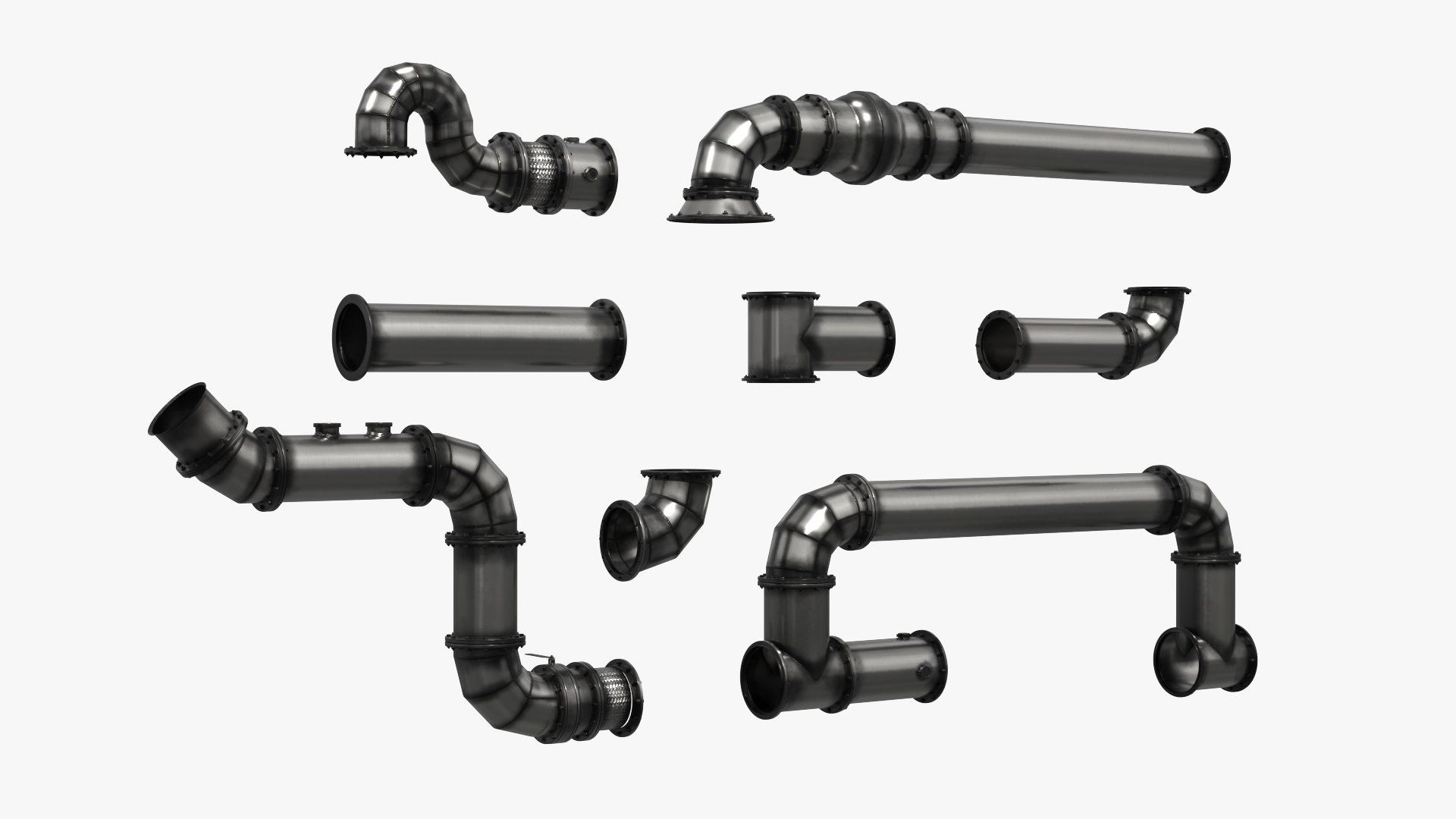 Industrial Stainless Steel Pipe Fittings Set