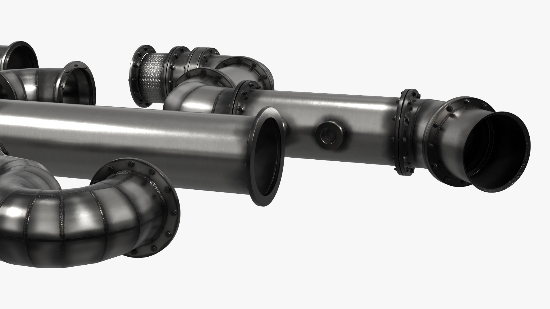 Industrial Stainless Steel Pipe Fittings Set, view 9