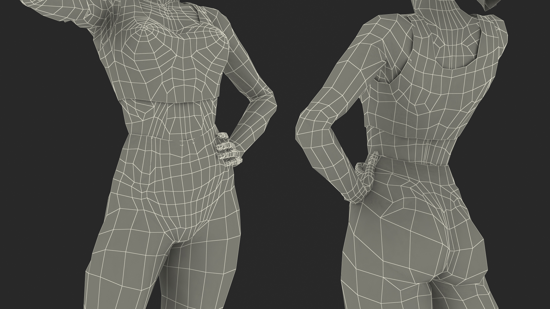 3D model Fitness Instructor Rigged