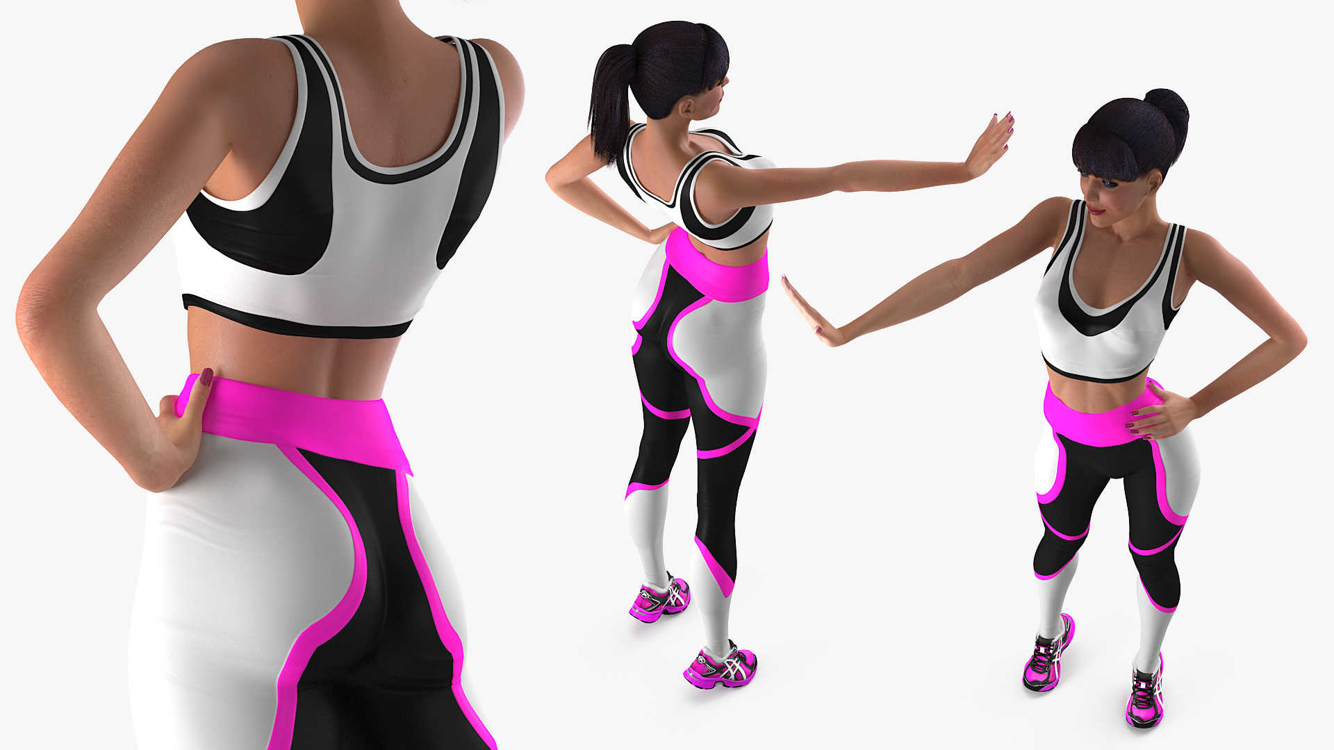 3D model Fitness Instructor Rigged