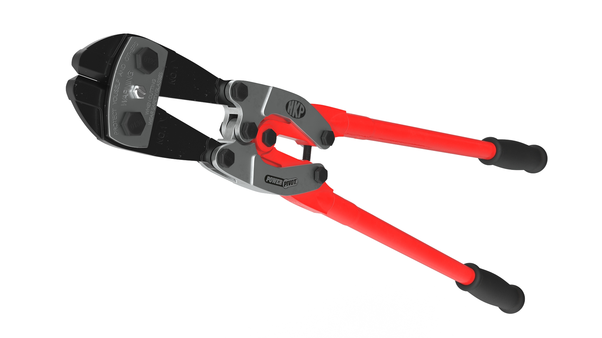Bolt Cutter Hand Tool Red Rigged 3D