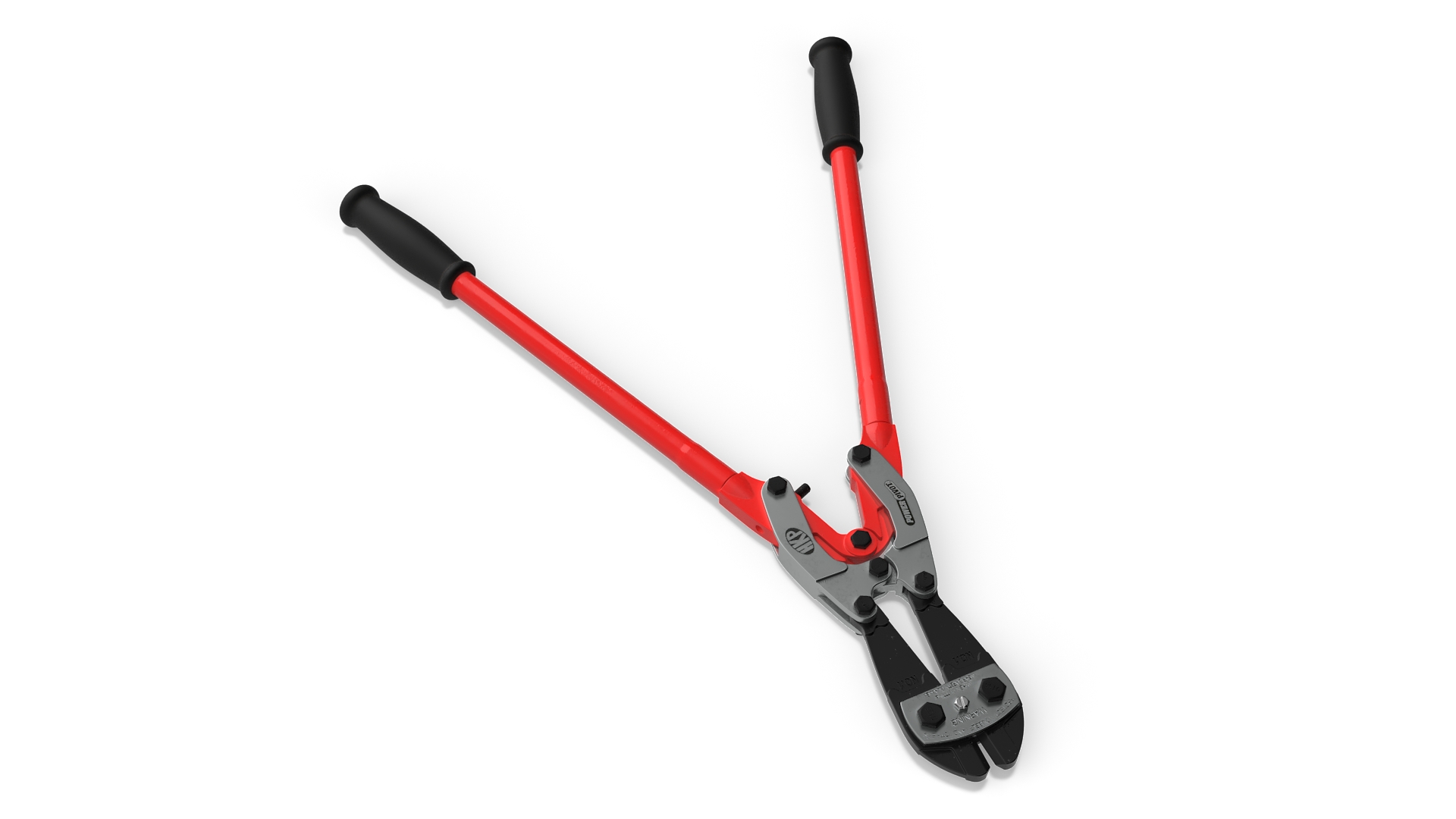 Bolt Cutter Hand Tool Red Rigged 3D
