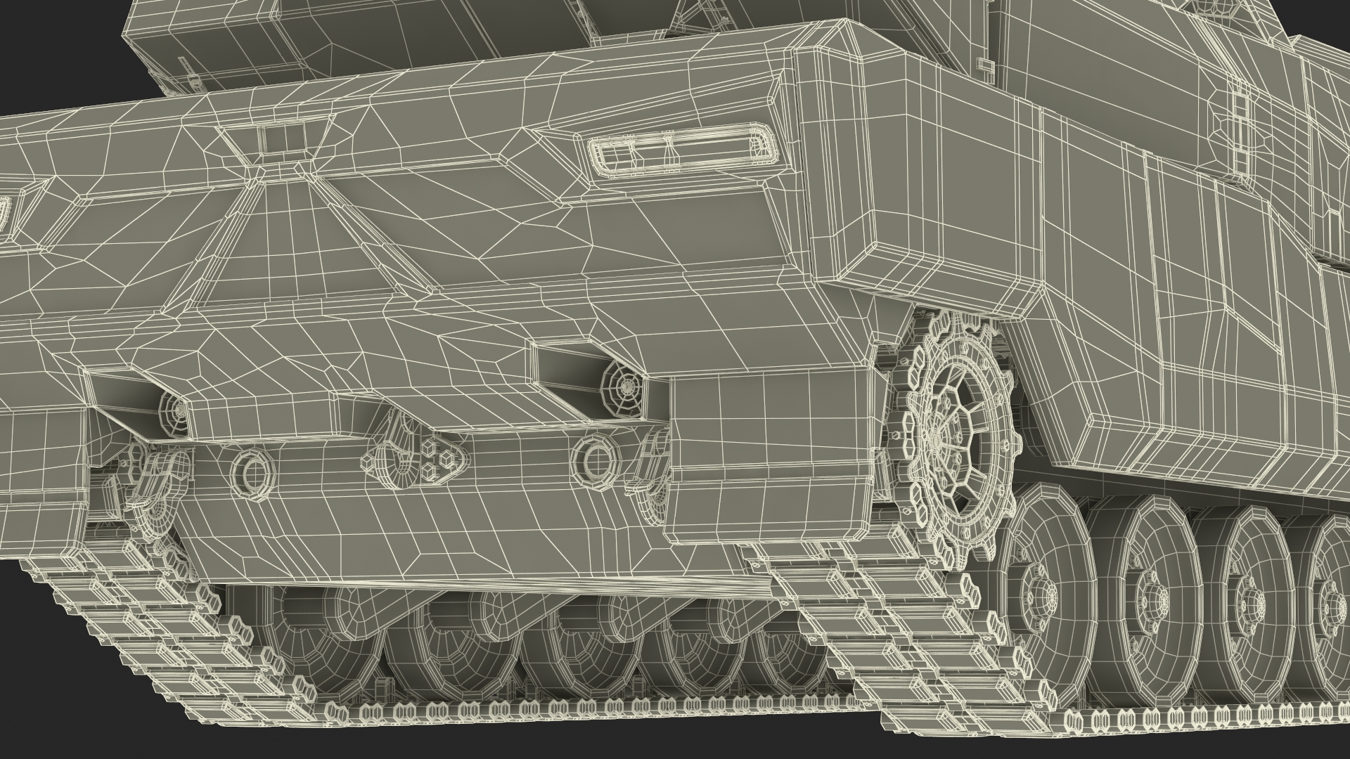 KF 51 Panther Main Battle Tank Rigged 3D