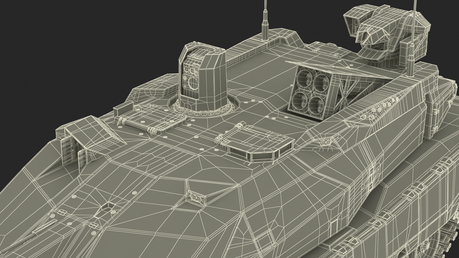KF 51 Panther Main Battle Tank Rigged 3D