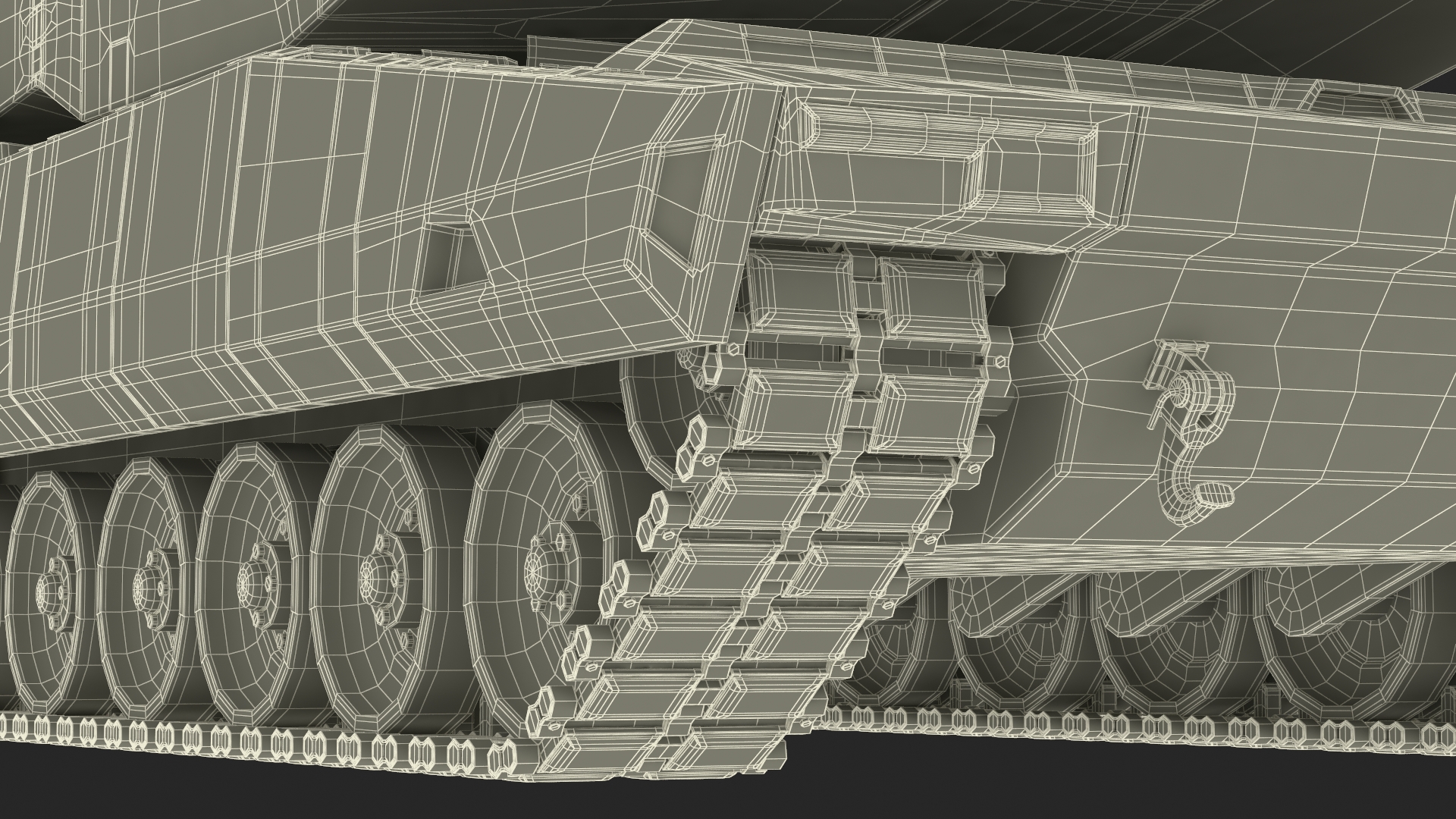 KF 51 Panther Main Battle Tank Rigged 3D