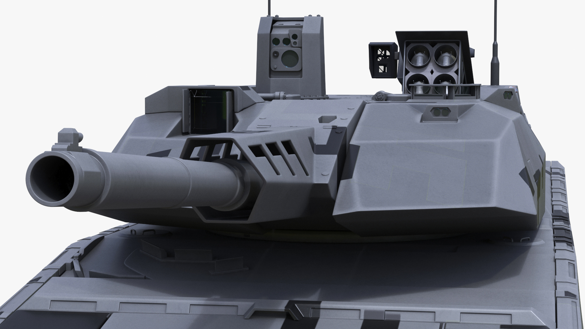 KF 51 Panther Main Battle Tank Rigged 3D