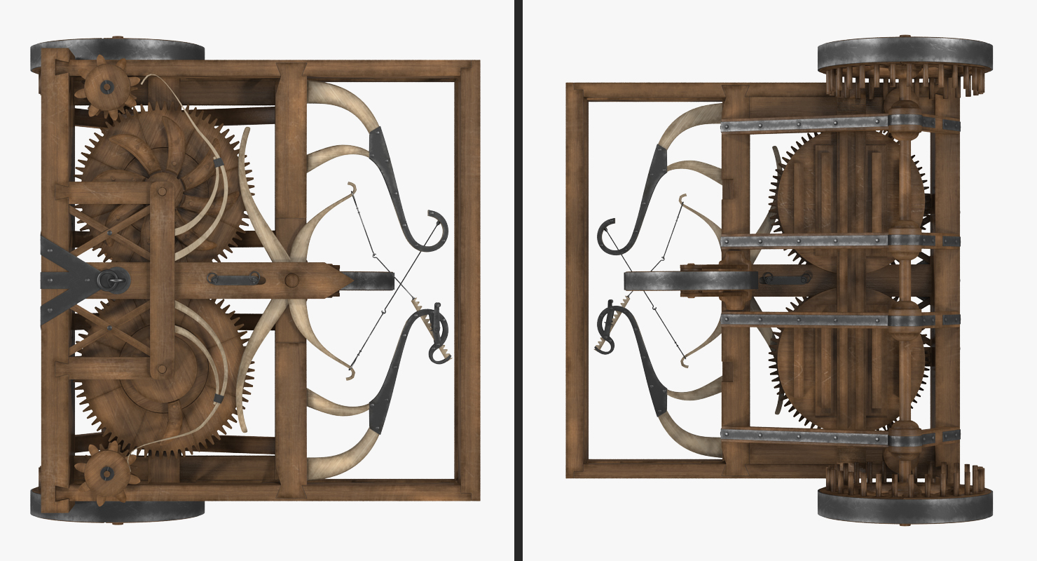 3D Leonardo Da Vinci Automobile model
