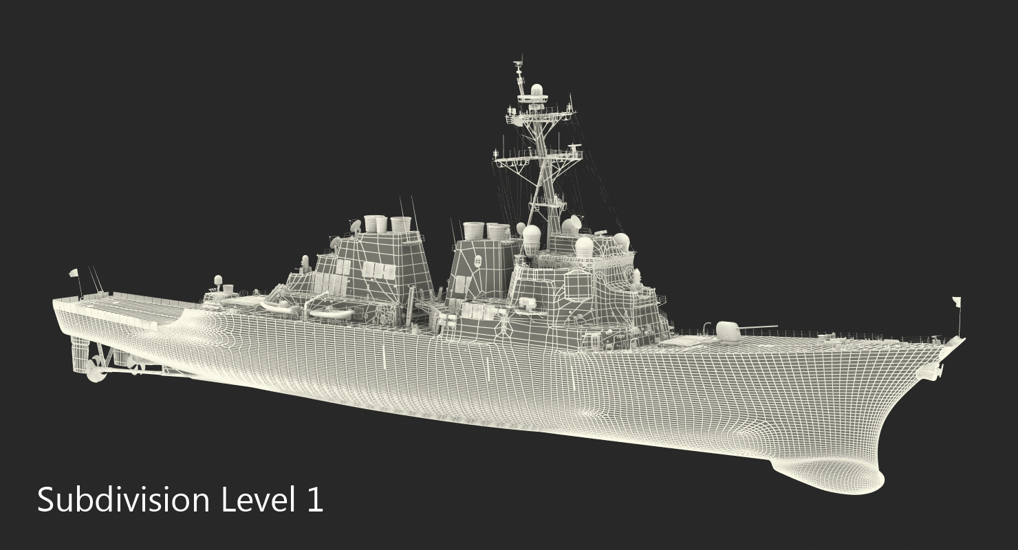 Arleigh Burke Destroyer McFaul DDG 74 3D