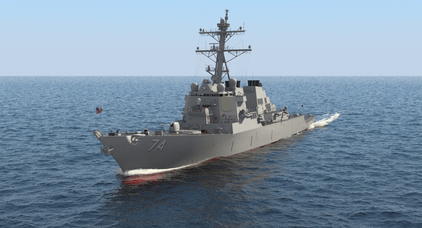 Arleigh Burke Destroyer McFaul DDG 74 3D