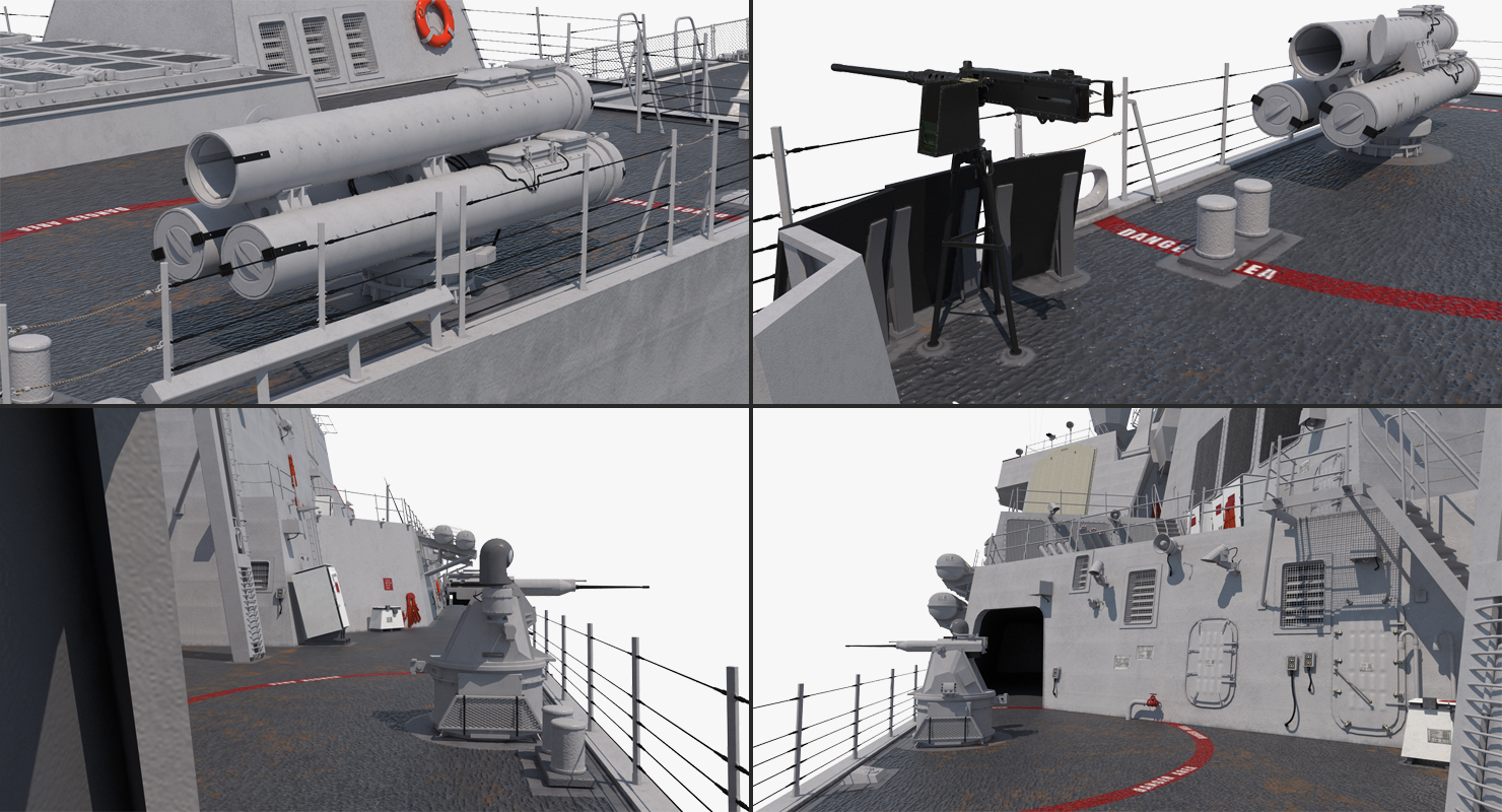 Arleigh Burke Destroyer McFaul DDG 74 3D