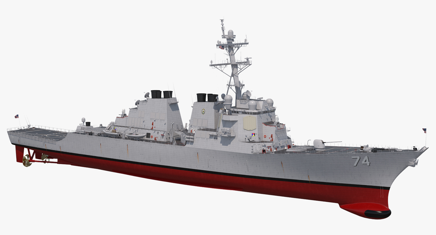 Arleigh Burke Destroyer McFaul DDG 74 3D