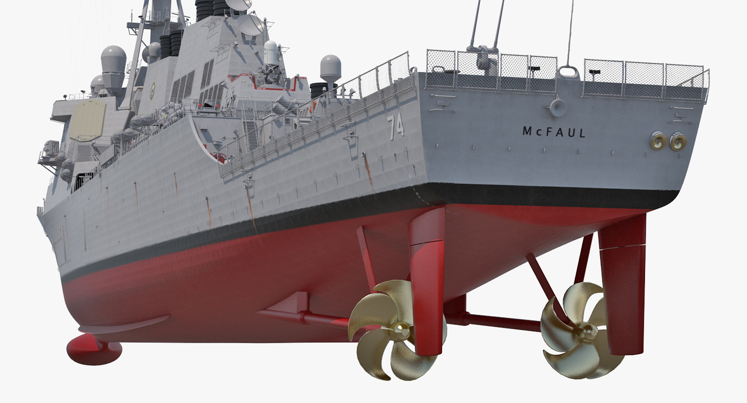 Arleigh Burke Destroyer McFaul DDG 74 3D
