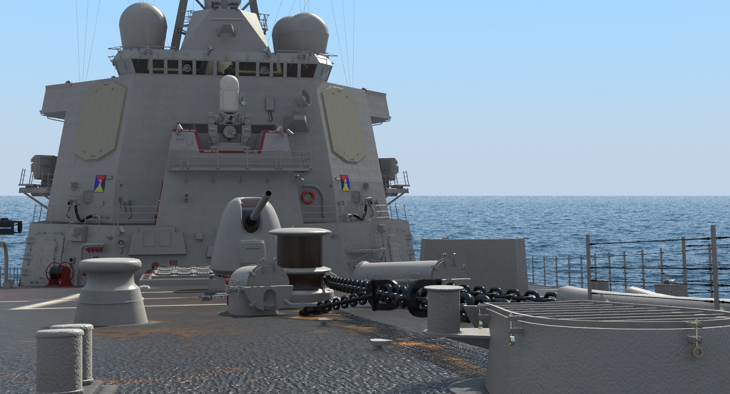 Arleigh Burke Destroyer McFaul DDG 74 3D