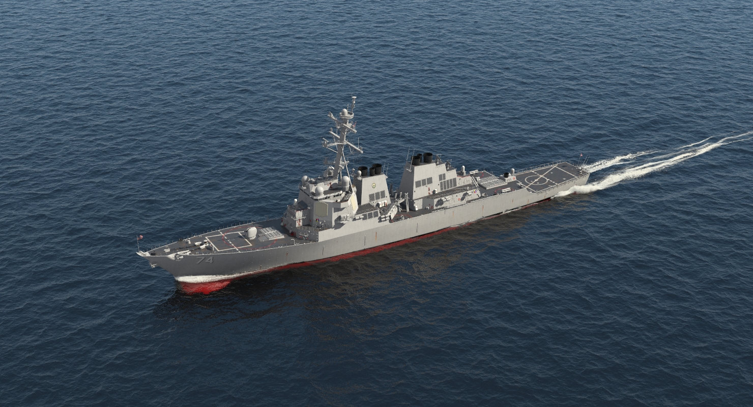 Arleigh Burke Destroyer McFaul DDG 74 3D