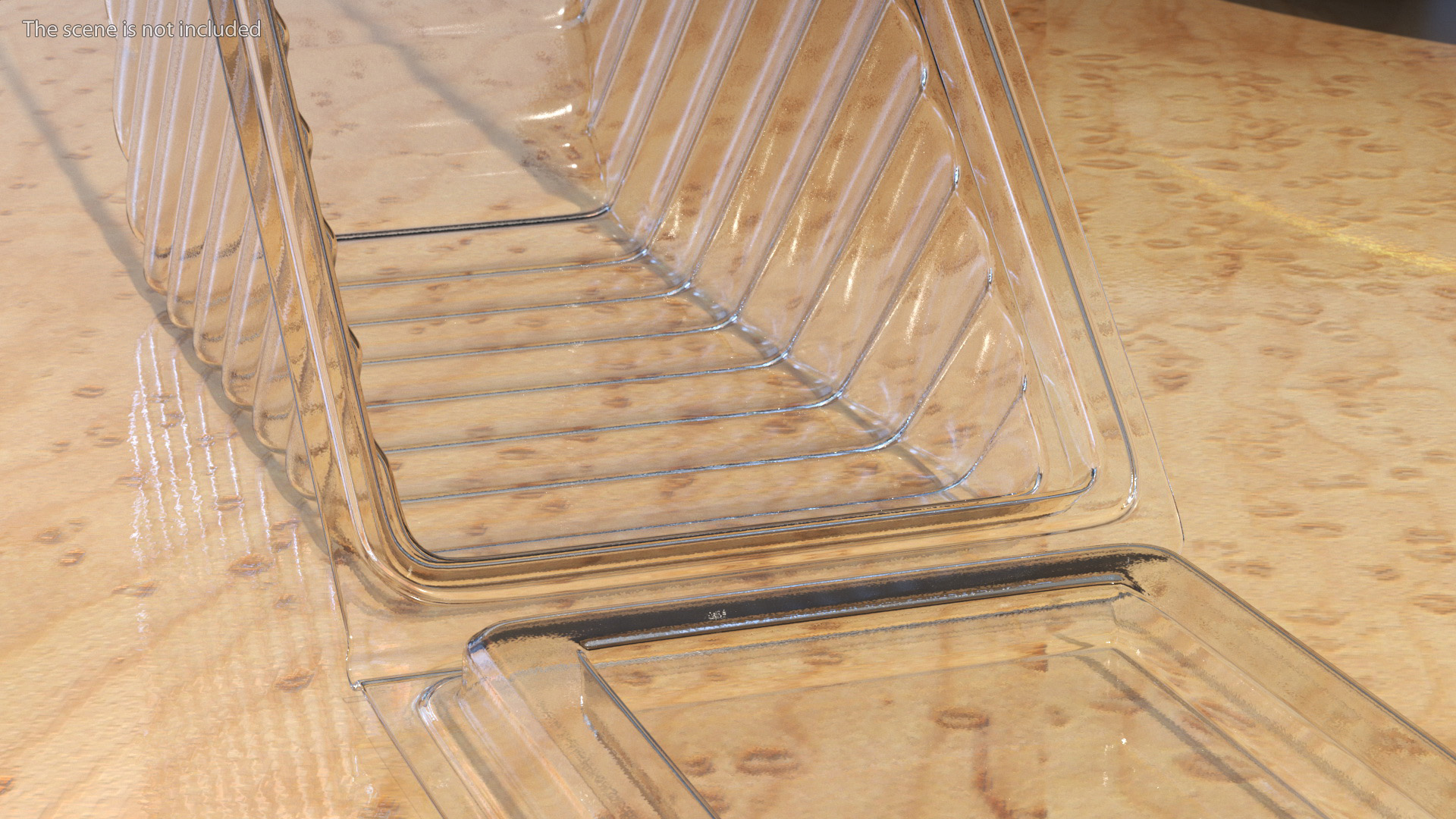 Plastic Sandwich Wedge Open 3D