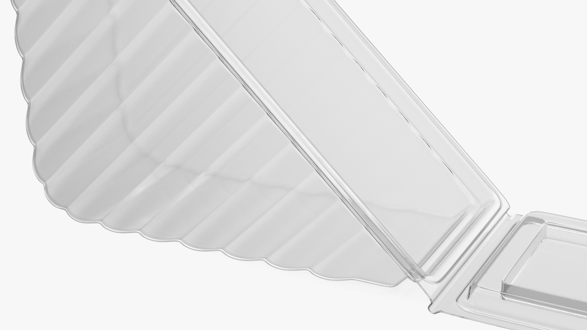 Plastic Sandwich Wedge Open 3D