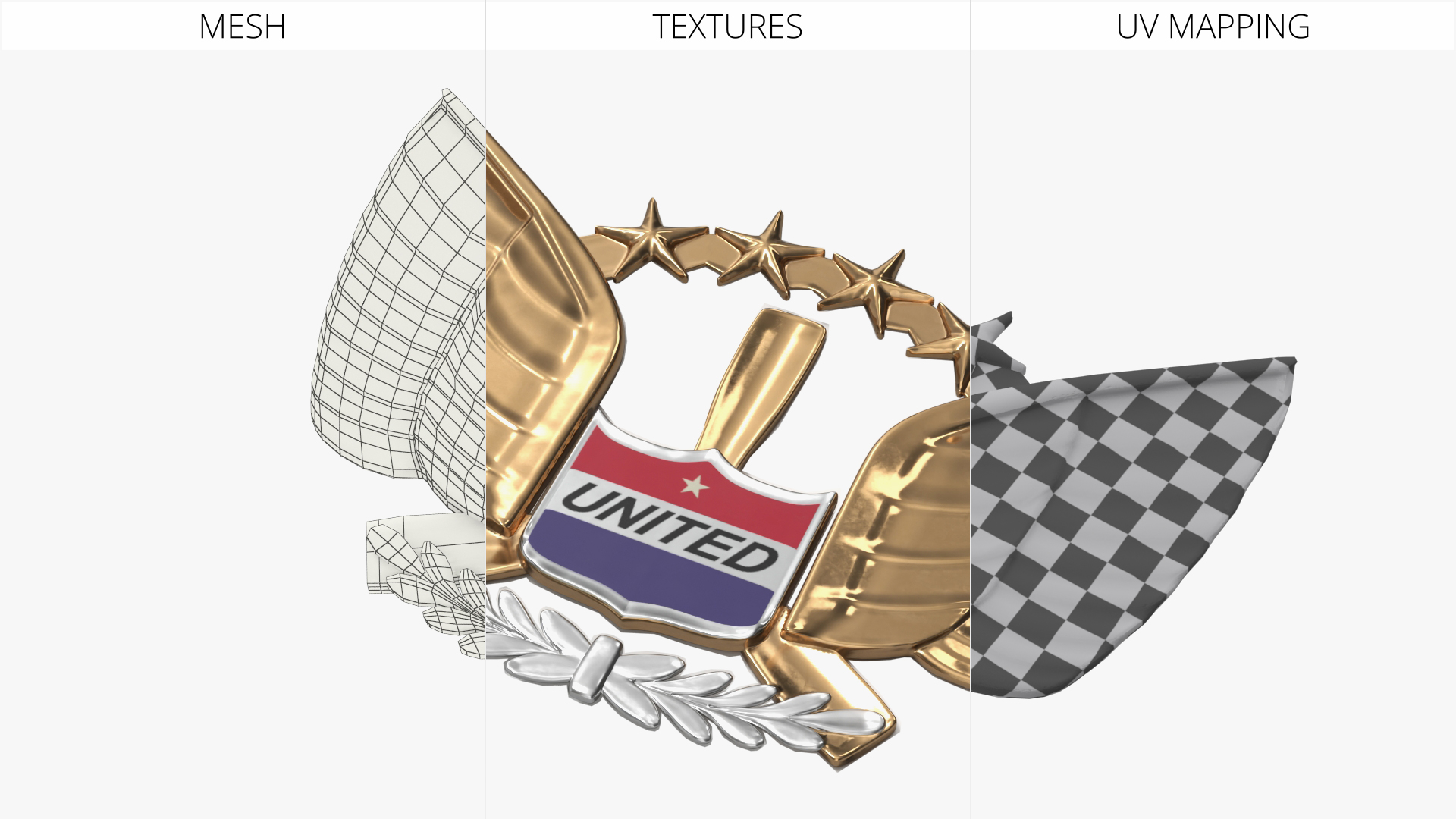 United Airlines Pilot Wing Insignia, view 5