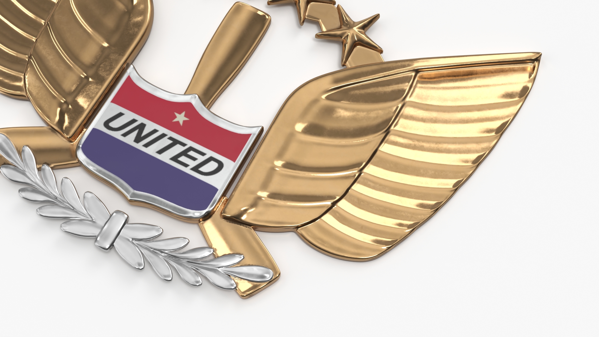 United Airlines Pilot Wing Insignia, view 4