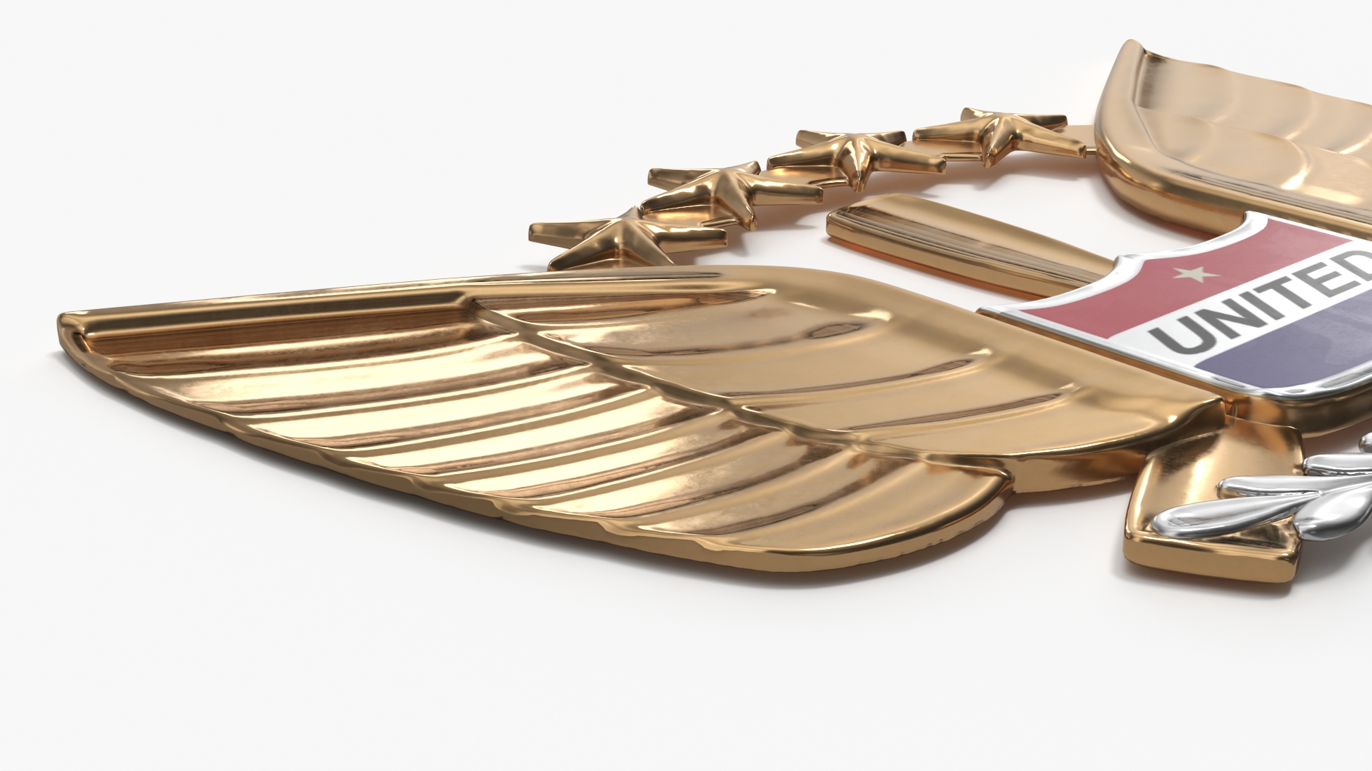 United Airlines Pilot Wing Insignia, view 3