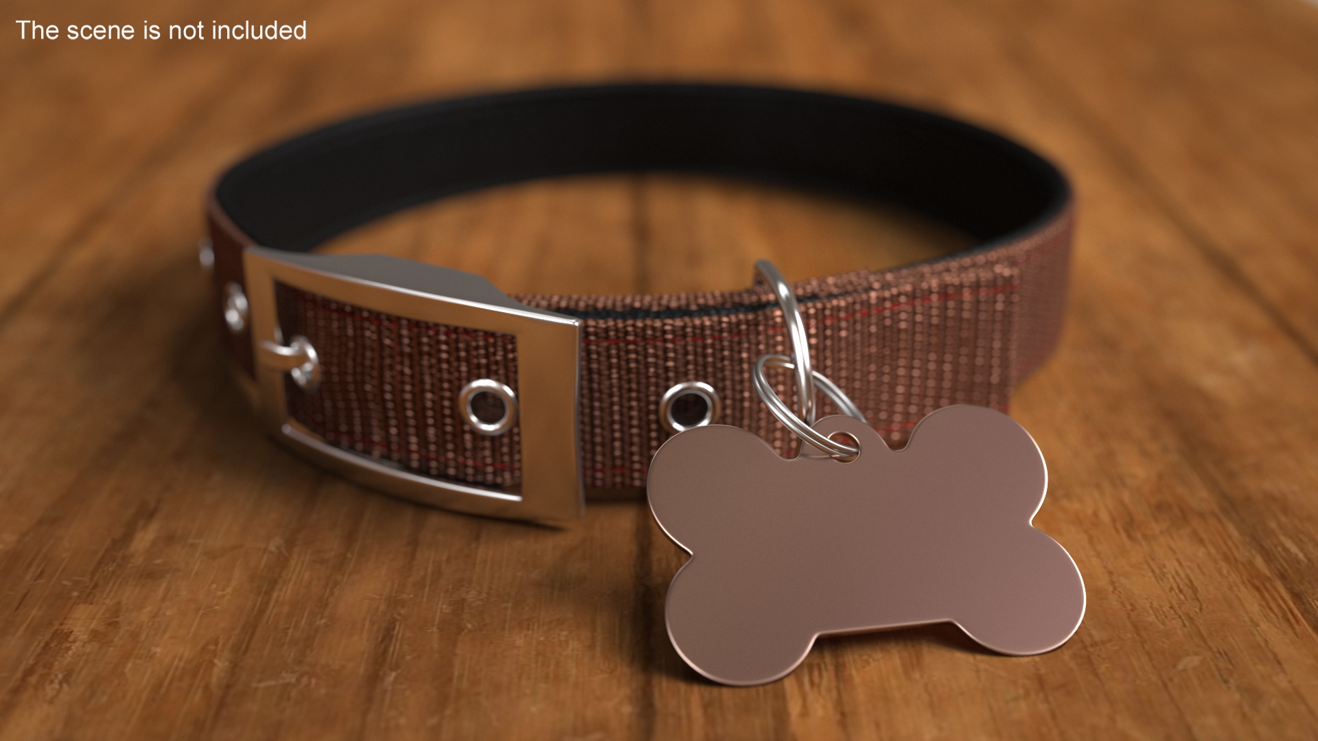 3D Dog Collar Tag Bronze