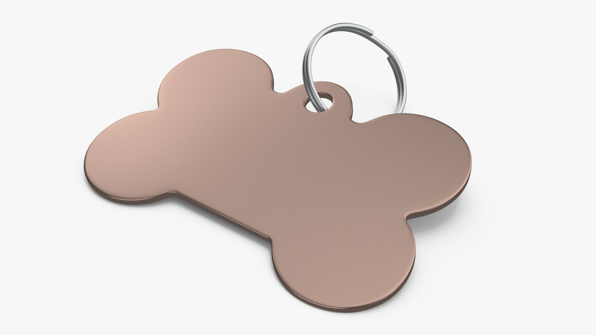 3D Dog Collar Tag Bronze