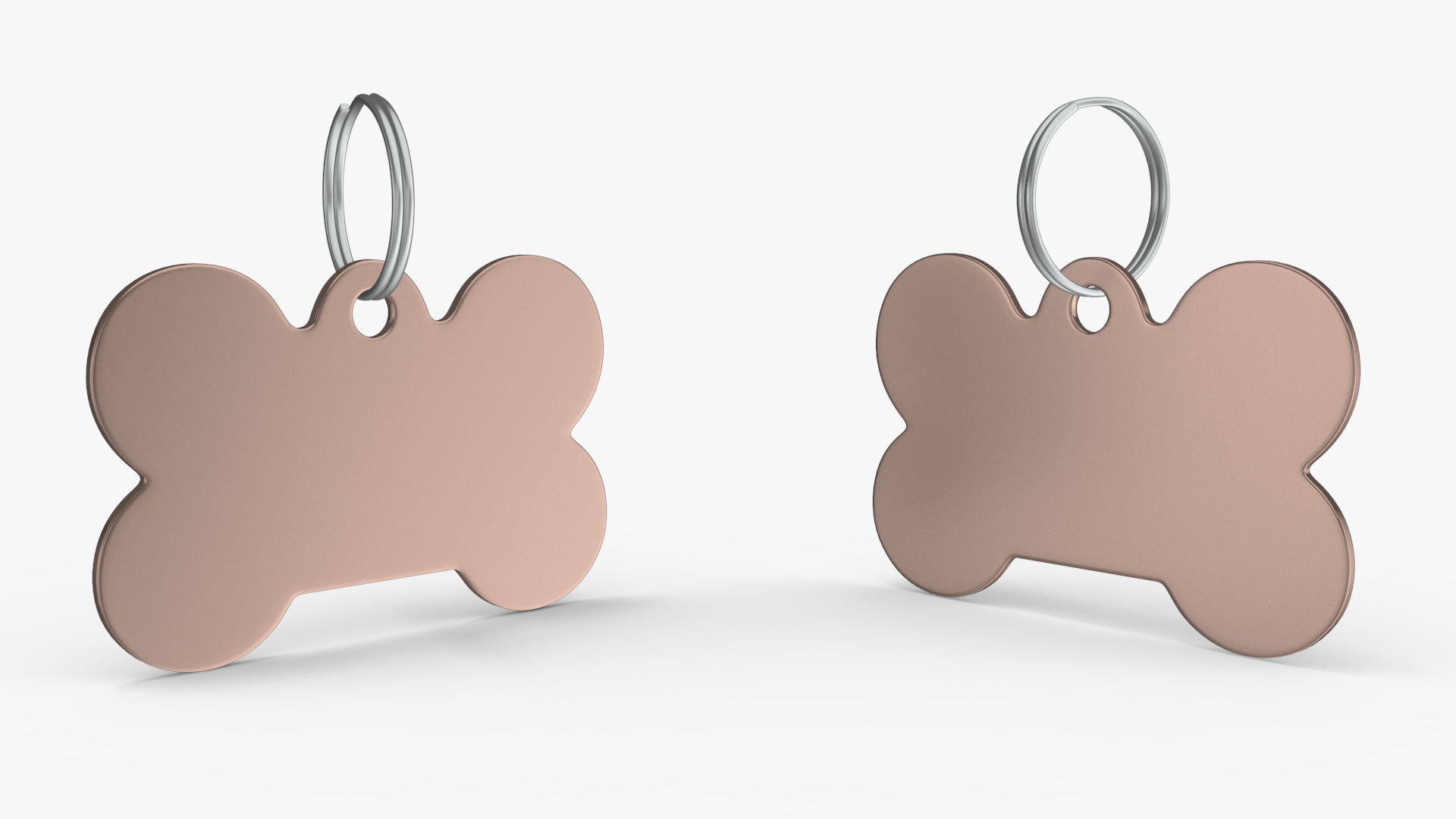 3D Dog Collar Tag Bronze