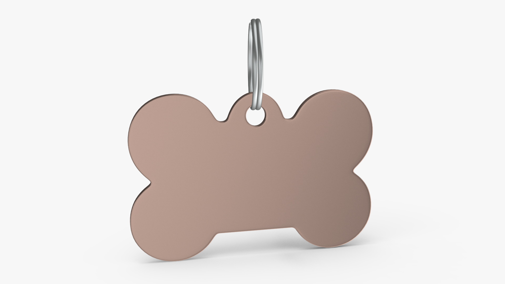 3D Dog Collar Tag Bronze