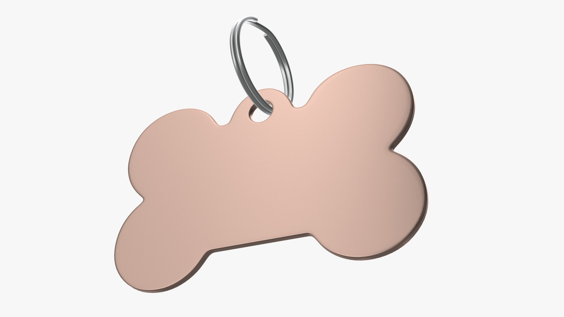 3D Dog Collar Tag Bronze