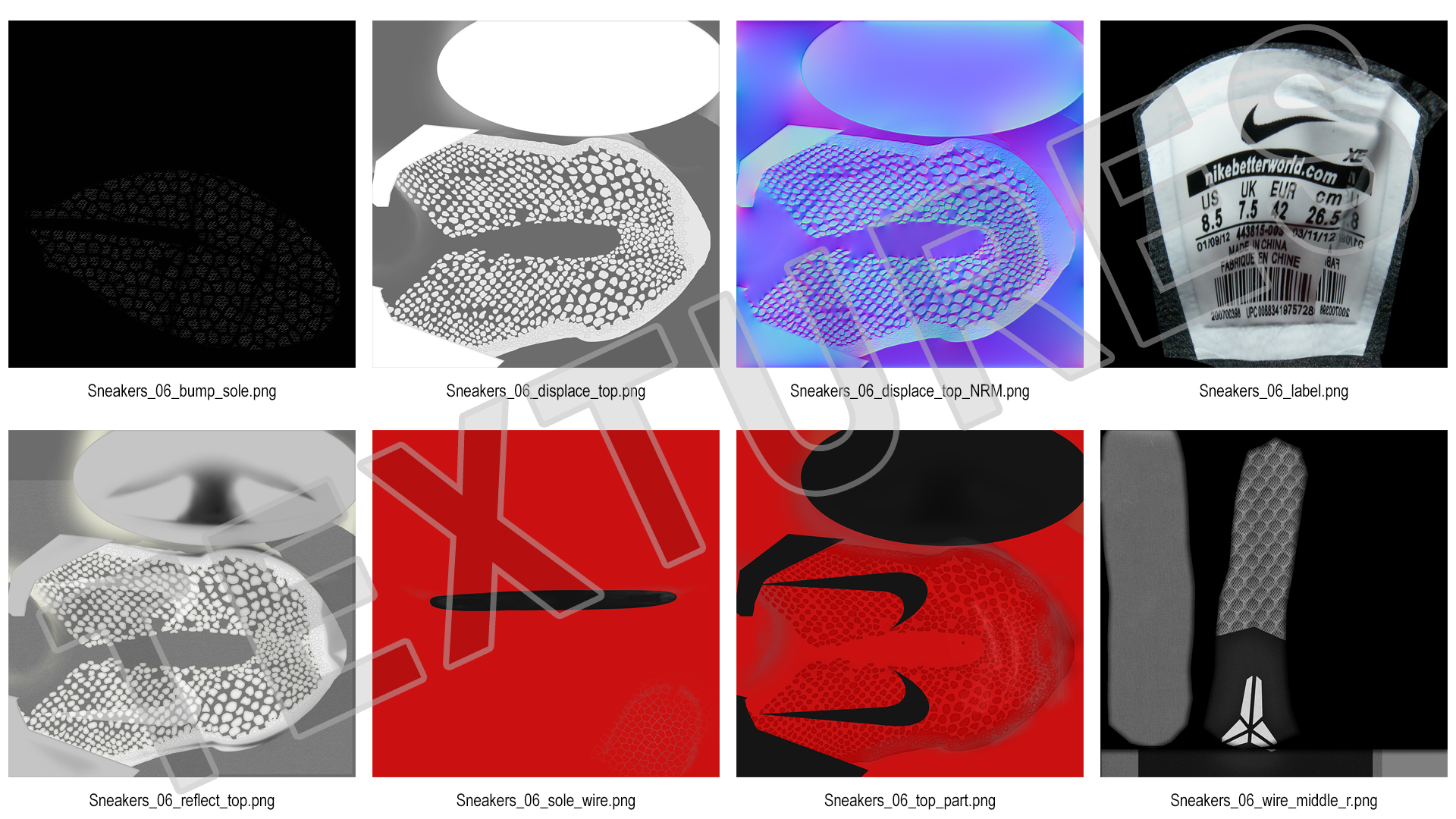 3D Nike Zoom Sneakers model