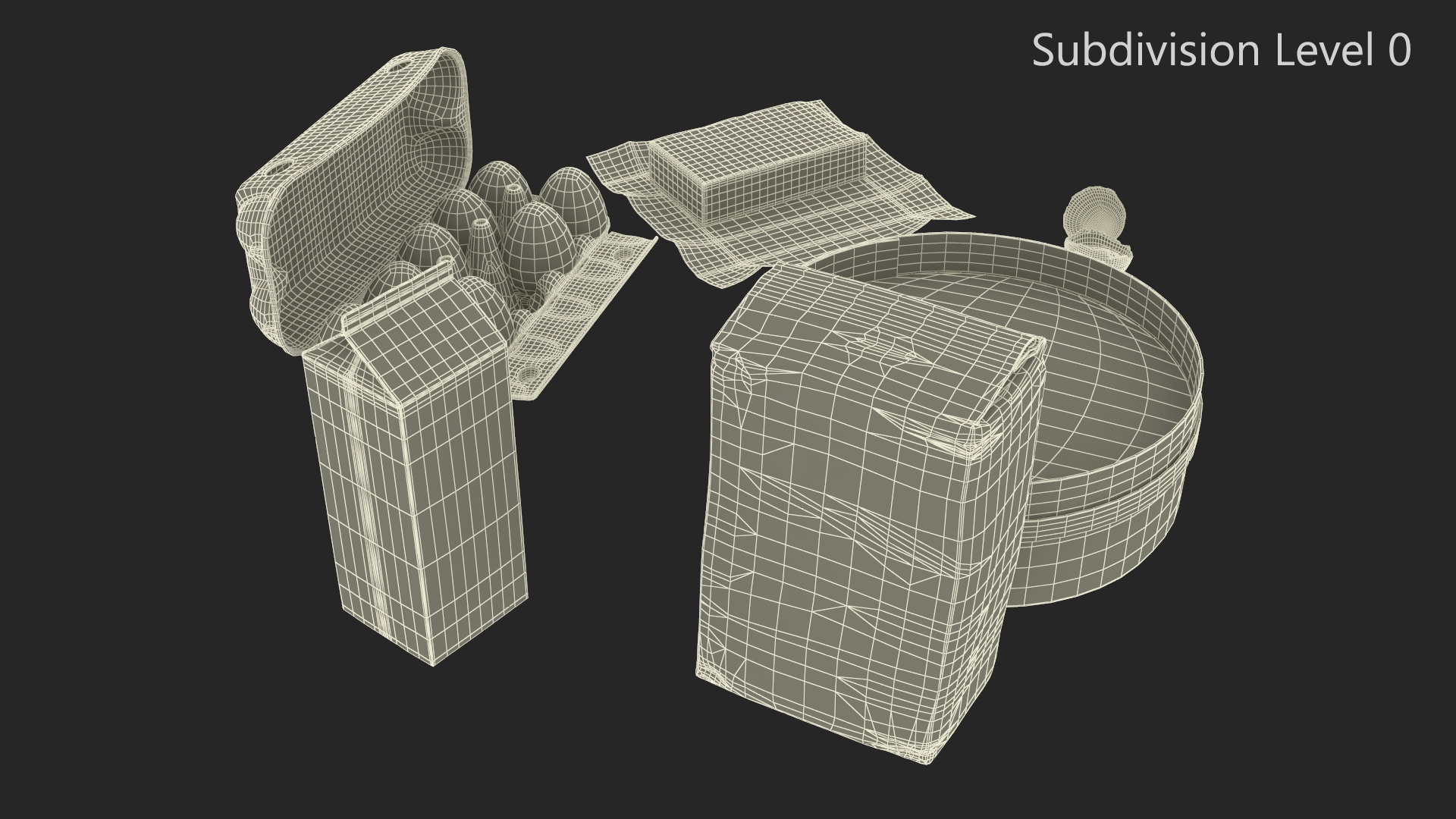 Baking Tool and Products 3D model