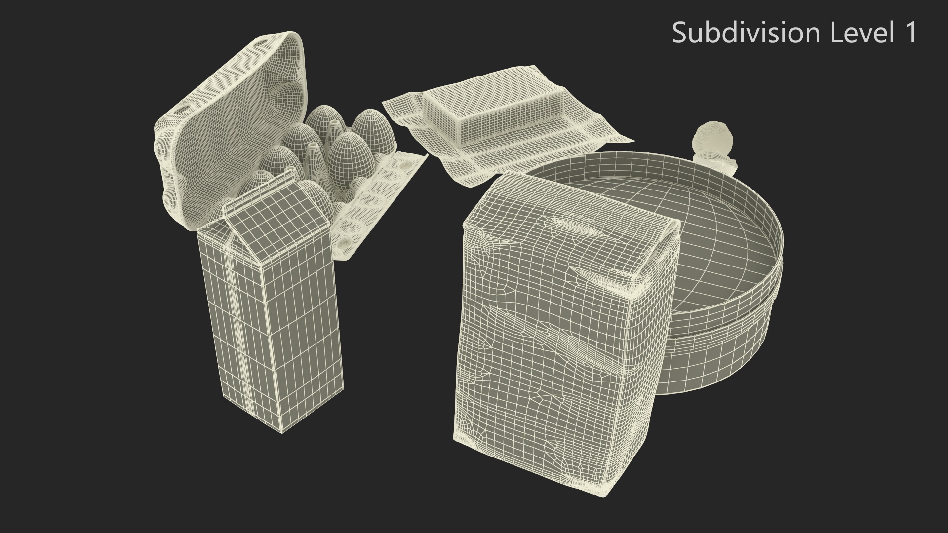 Baking Tool and Products 3D model