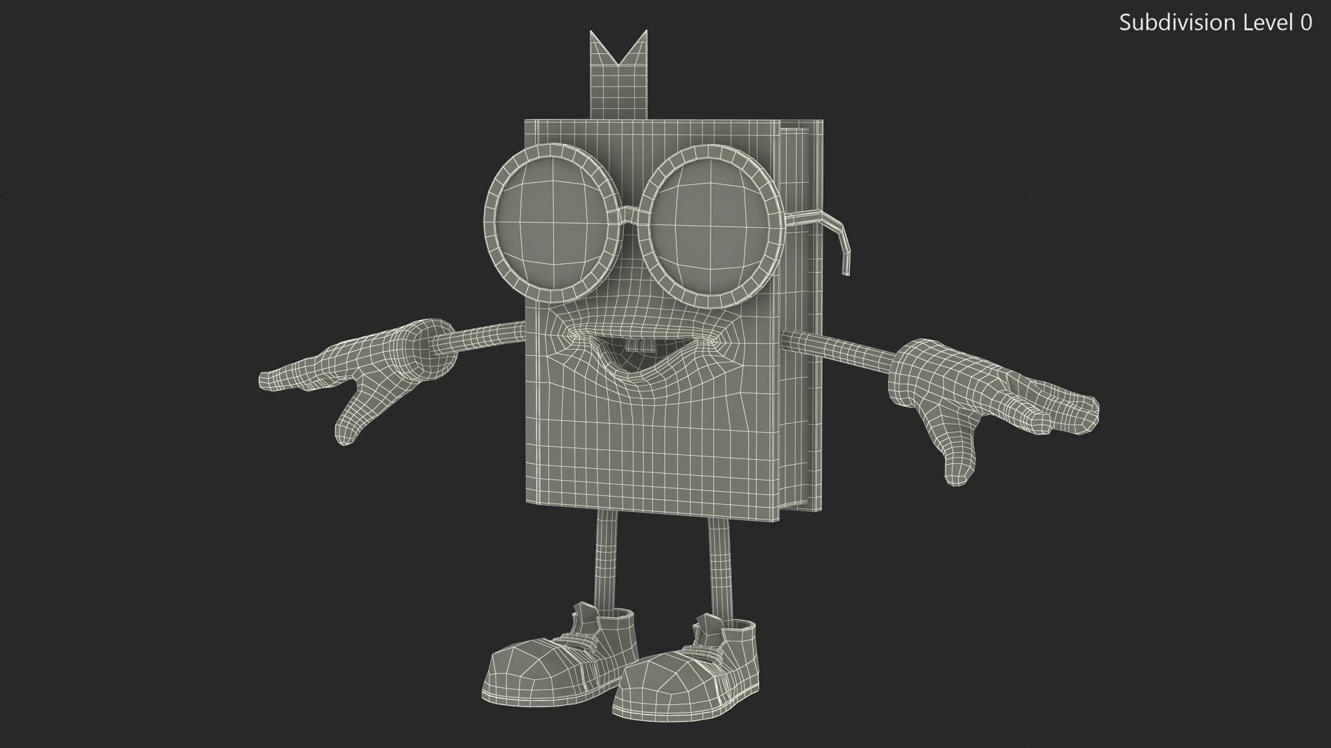 Cartoon Red Book Rigged for Maya 3D
