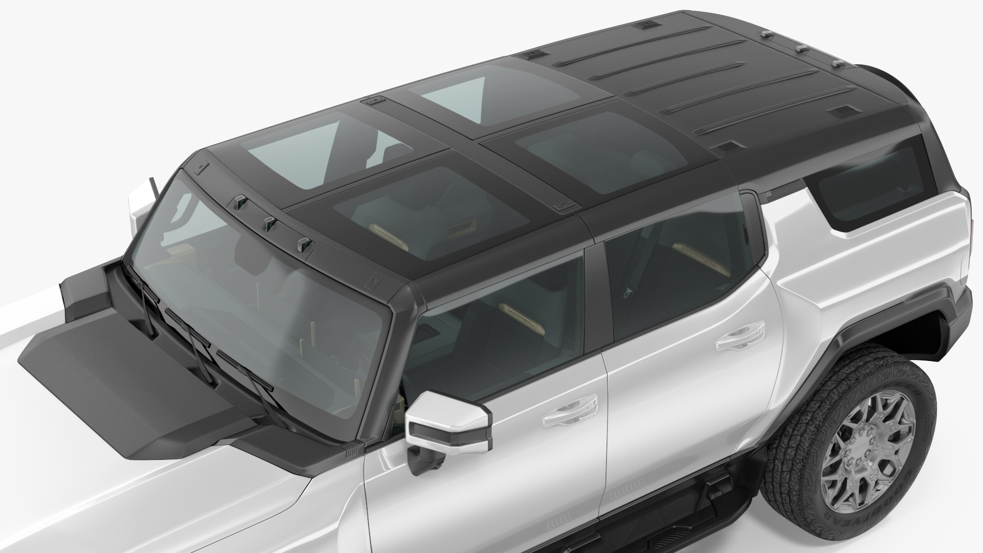 3D GMC Hummer EV SUV White model