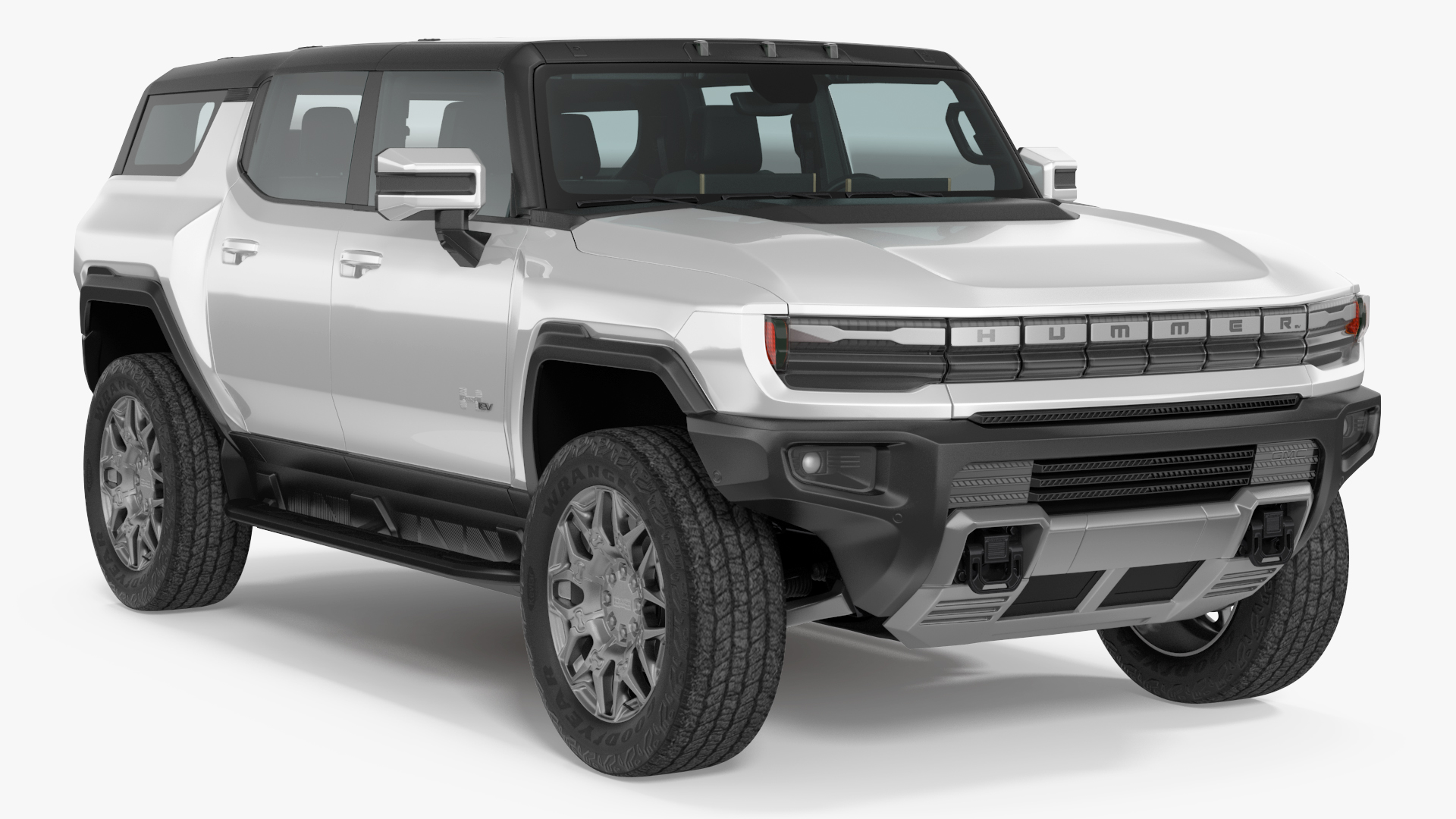 3D GMC Hummer EV SUV White model