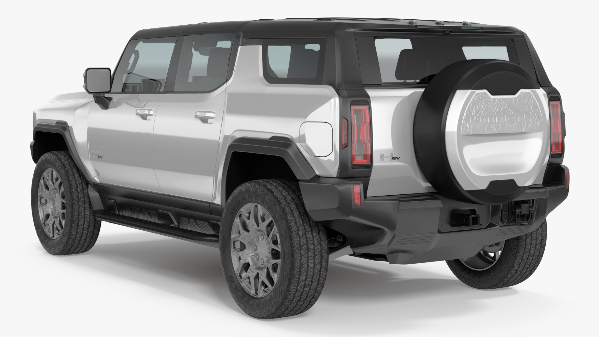 3D GMC Hummer EV SUV White model
