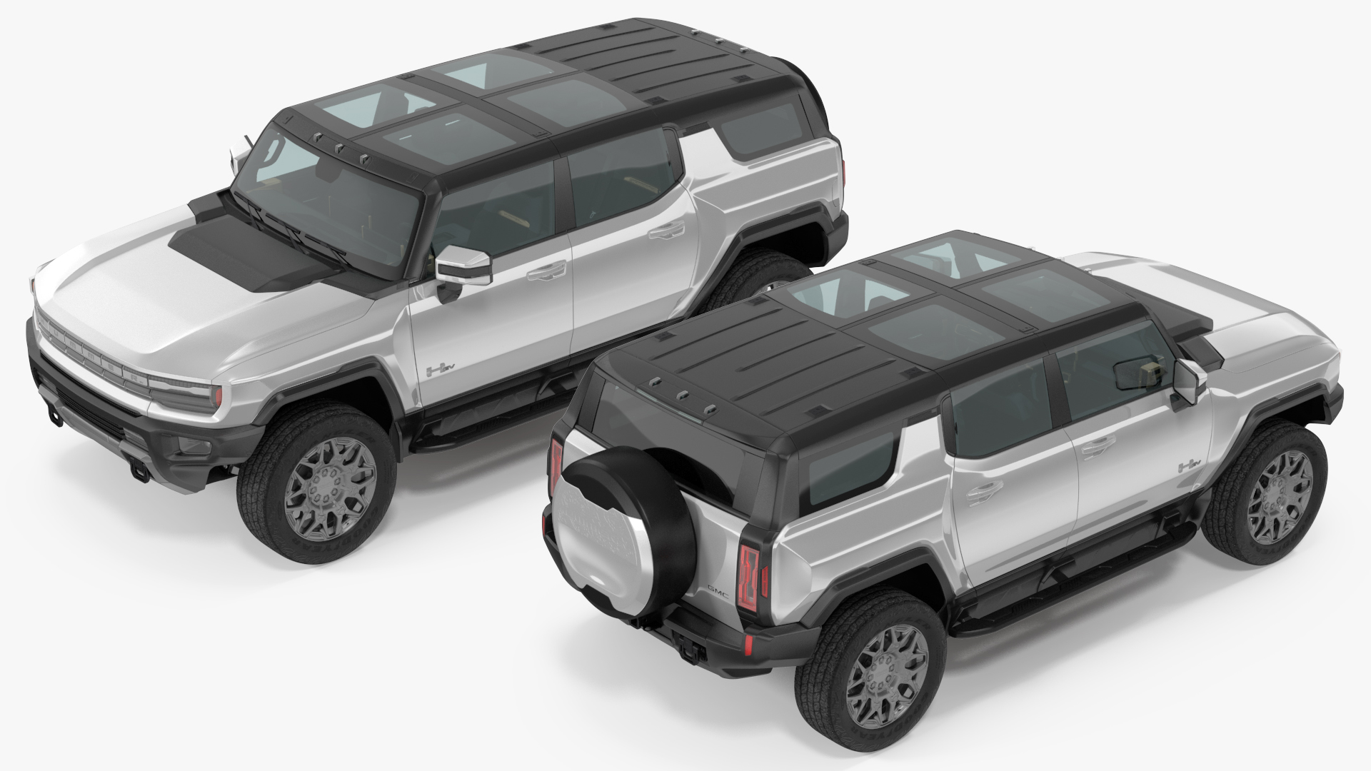 3D GMC Hummer EV SUV White model