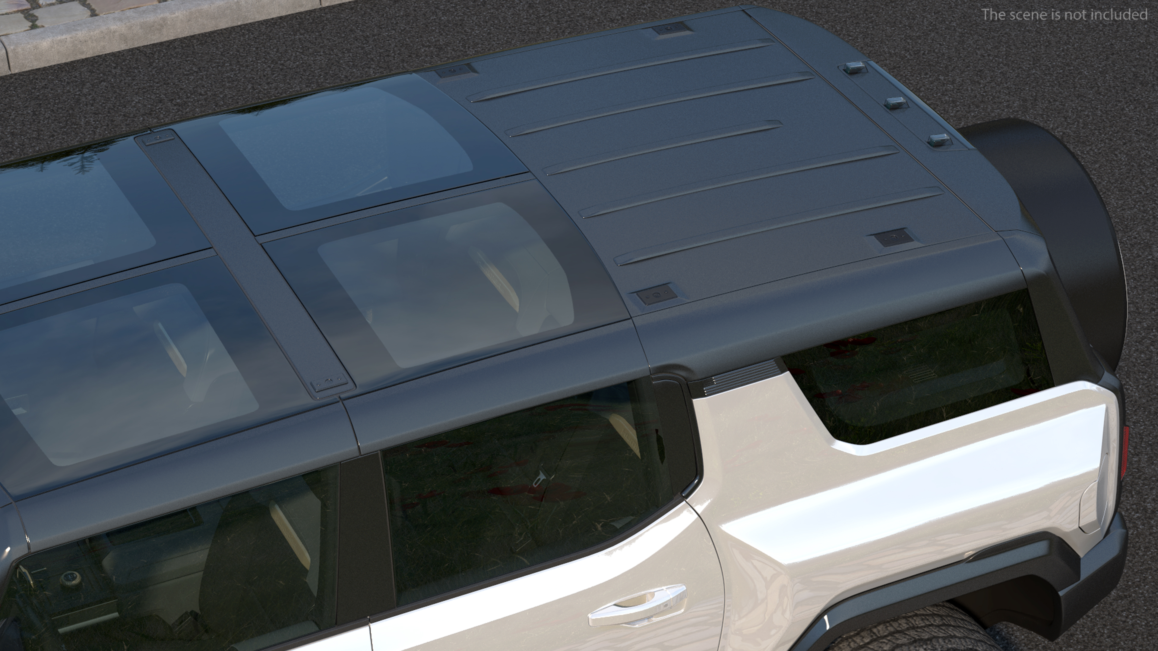 3D GMC Hummer EV SUV White model