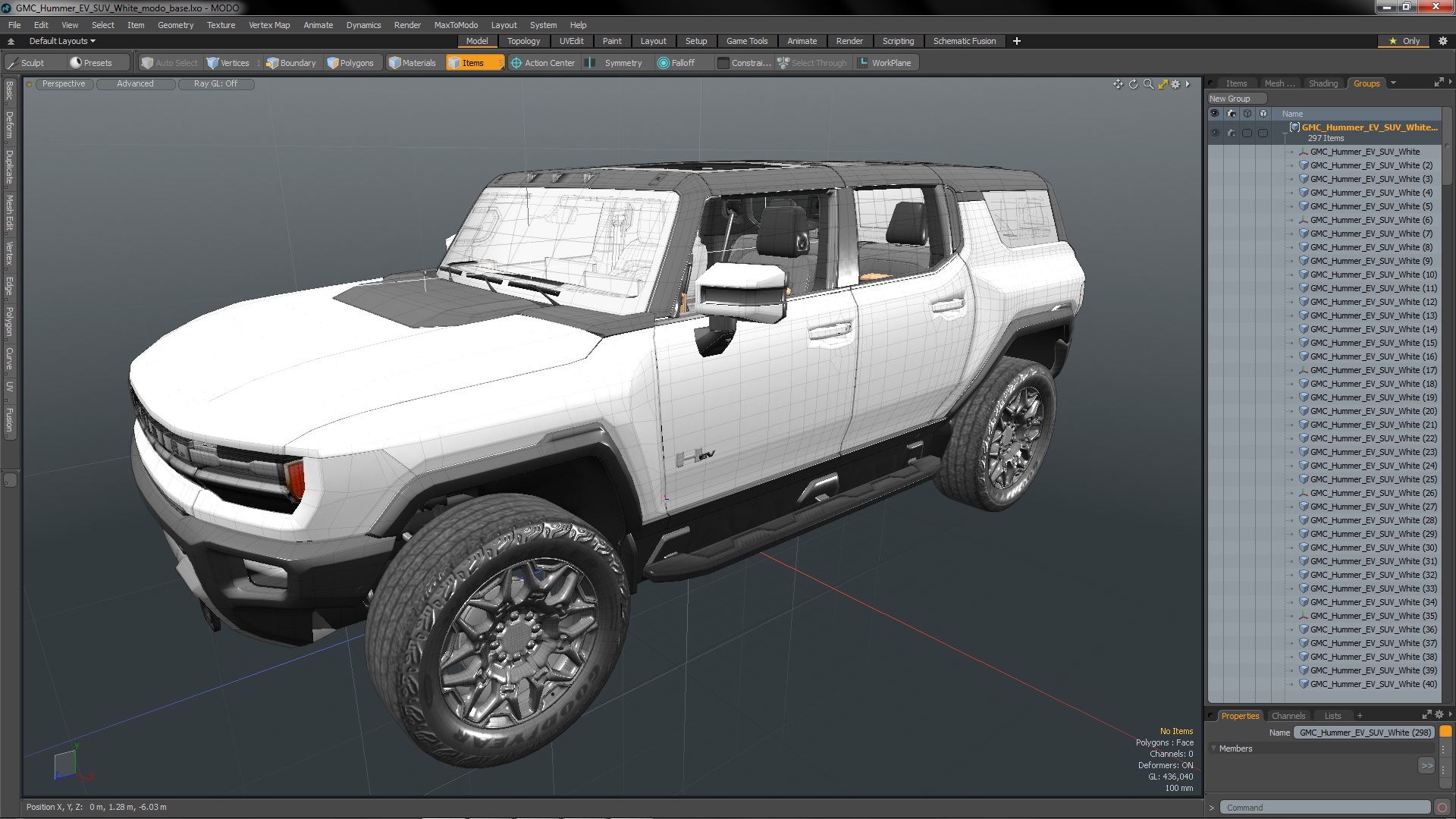 3D GMC Hummer EV SUV White model