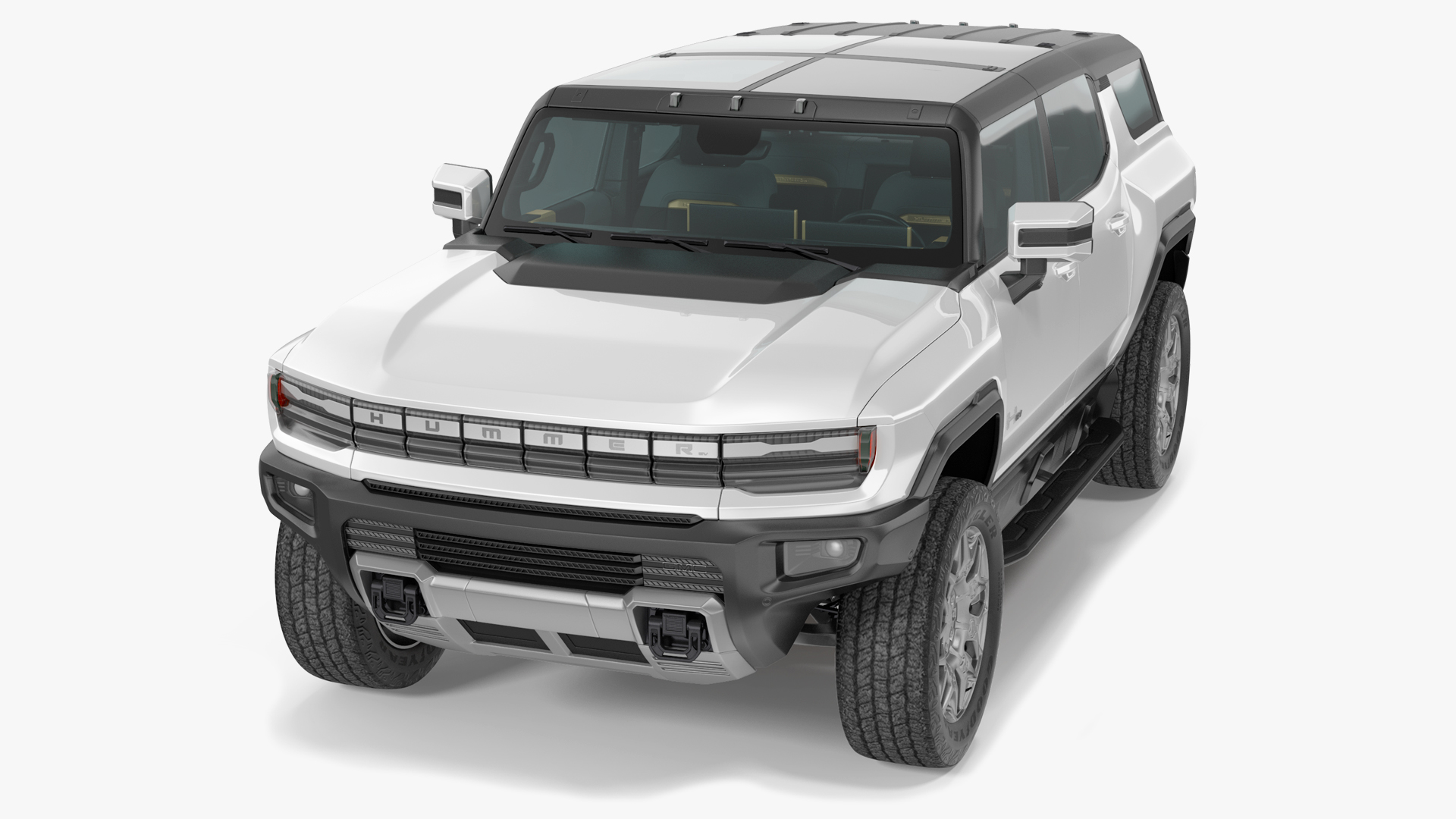 3D GMC Hummer EV SUV White model