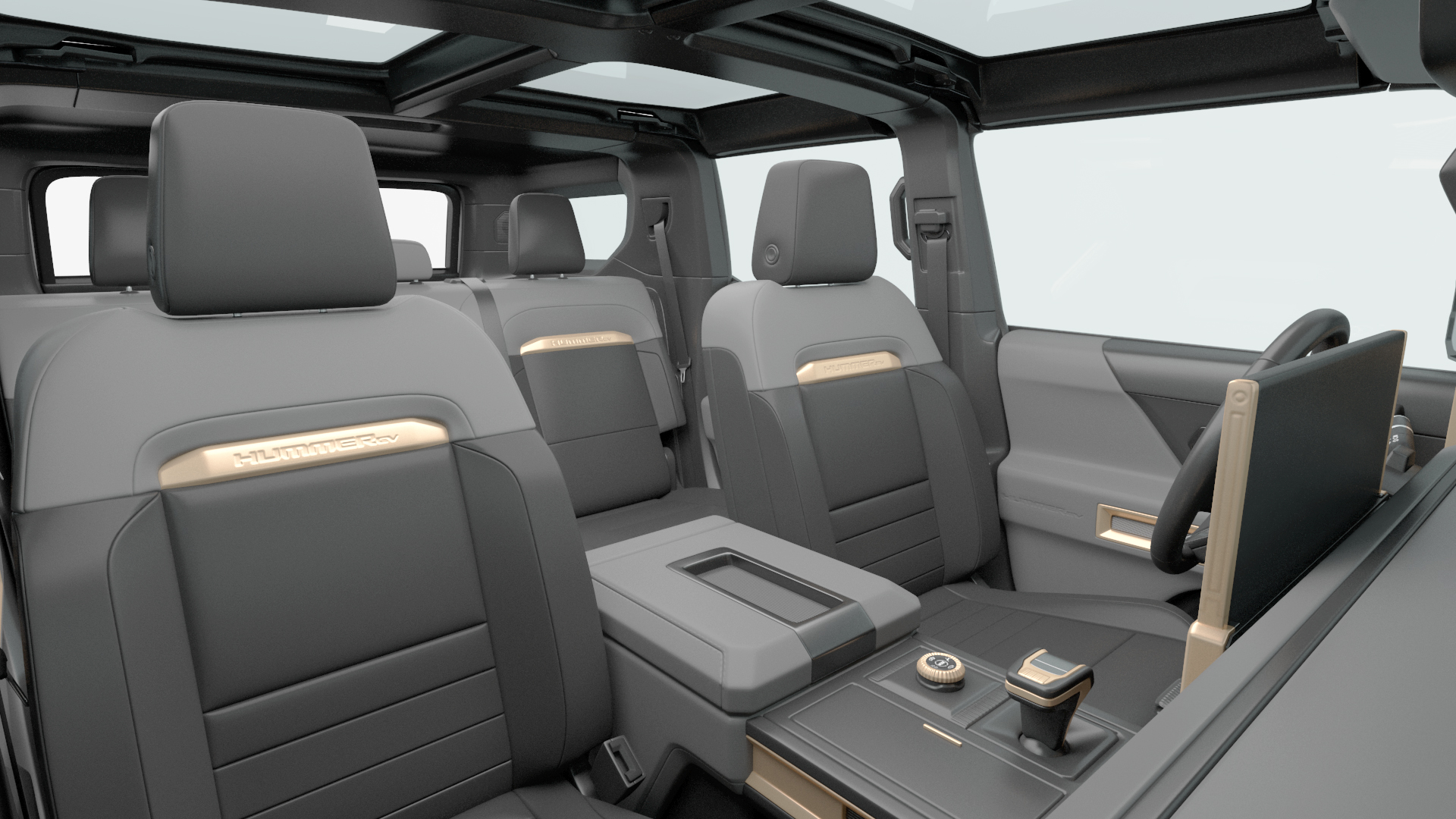3D GMC Hummer EV SUV White model