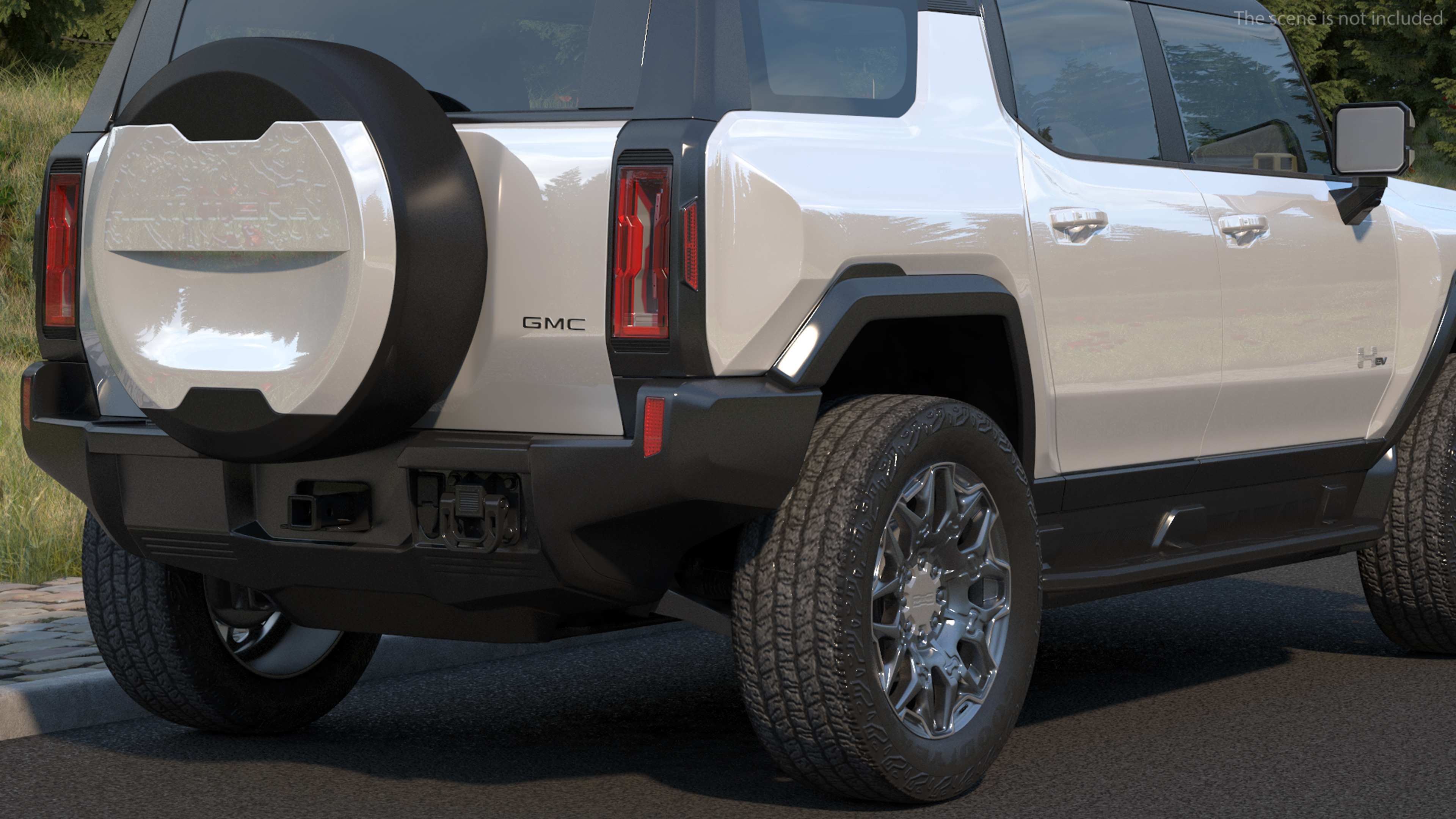 3D GMC Hummer EV SUV White model